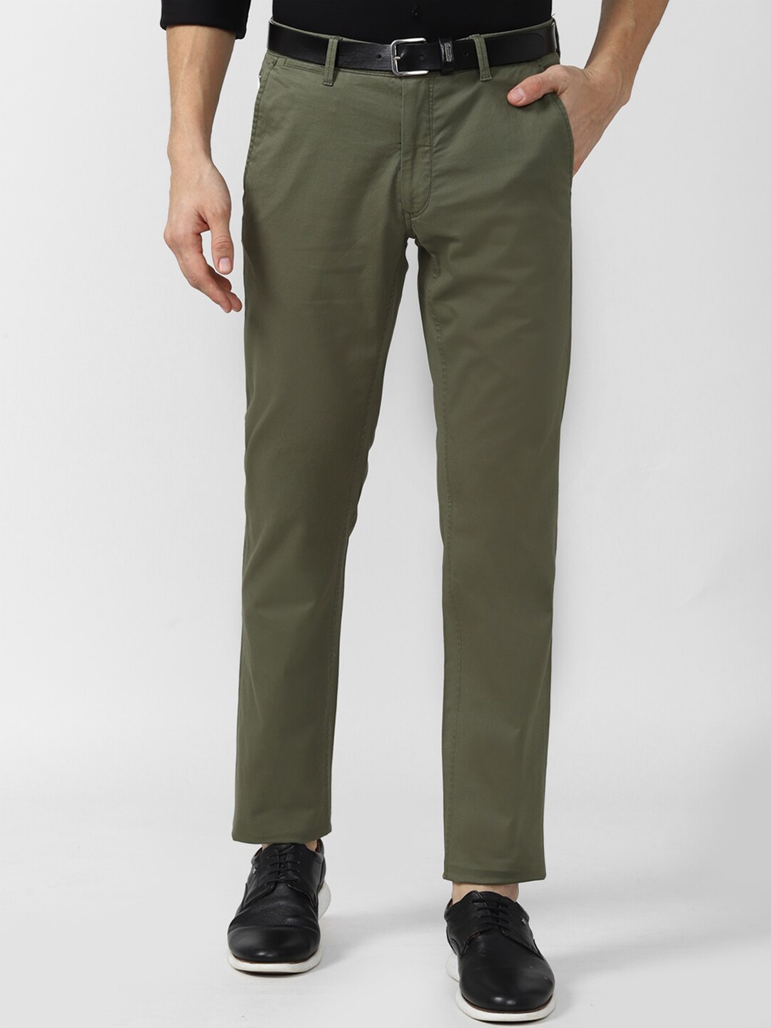 

Van Heusen Sport Men Green Casual Trousers