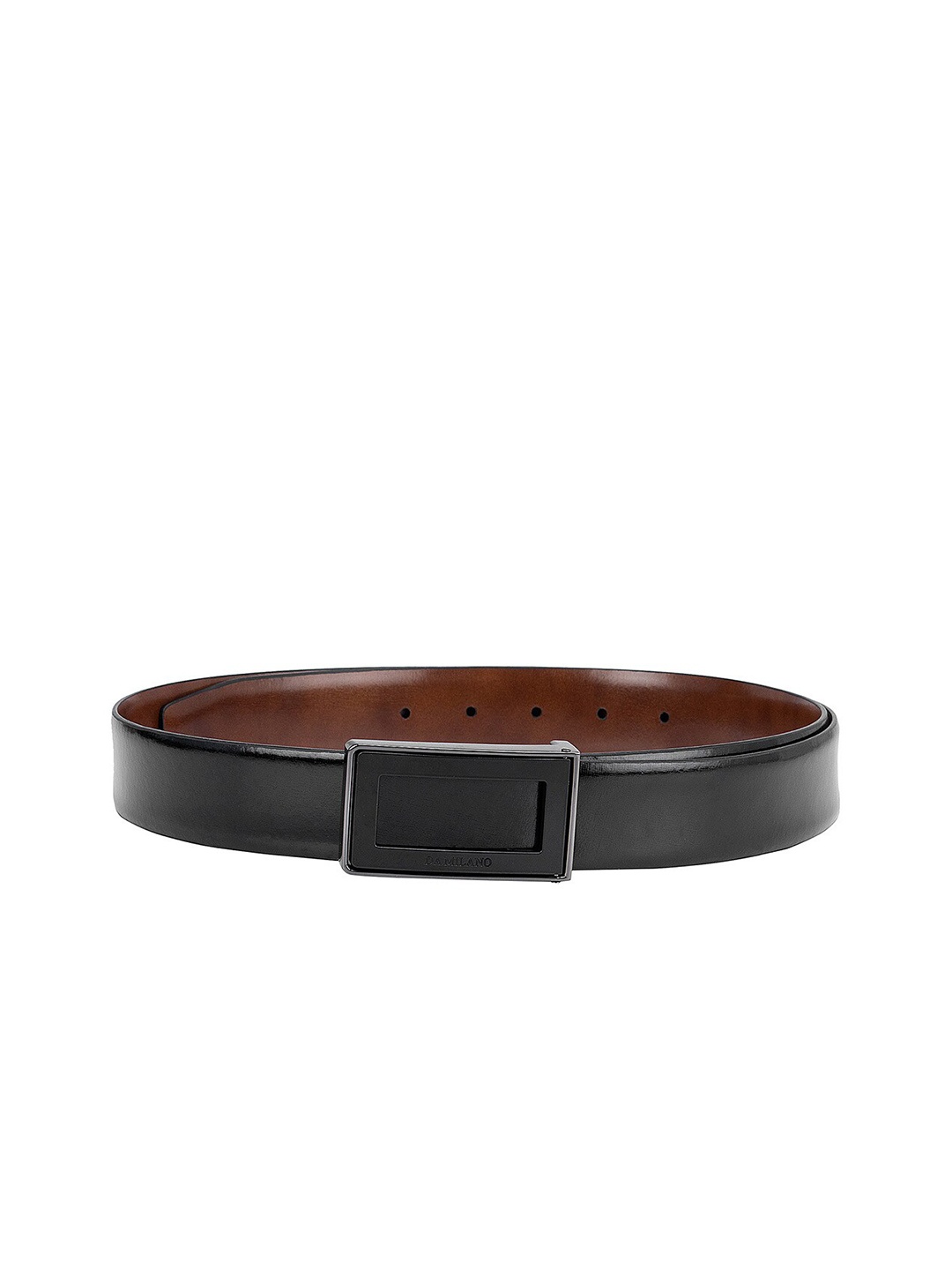 

Da Milano Men Black Leather Belt