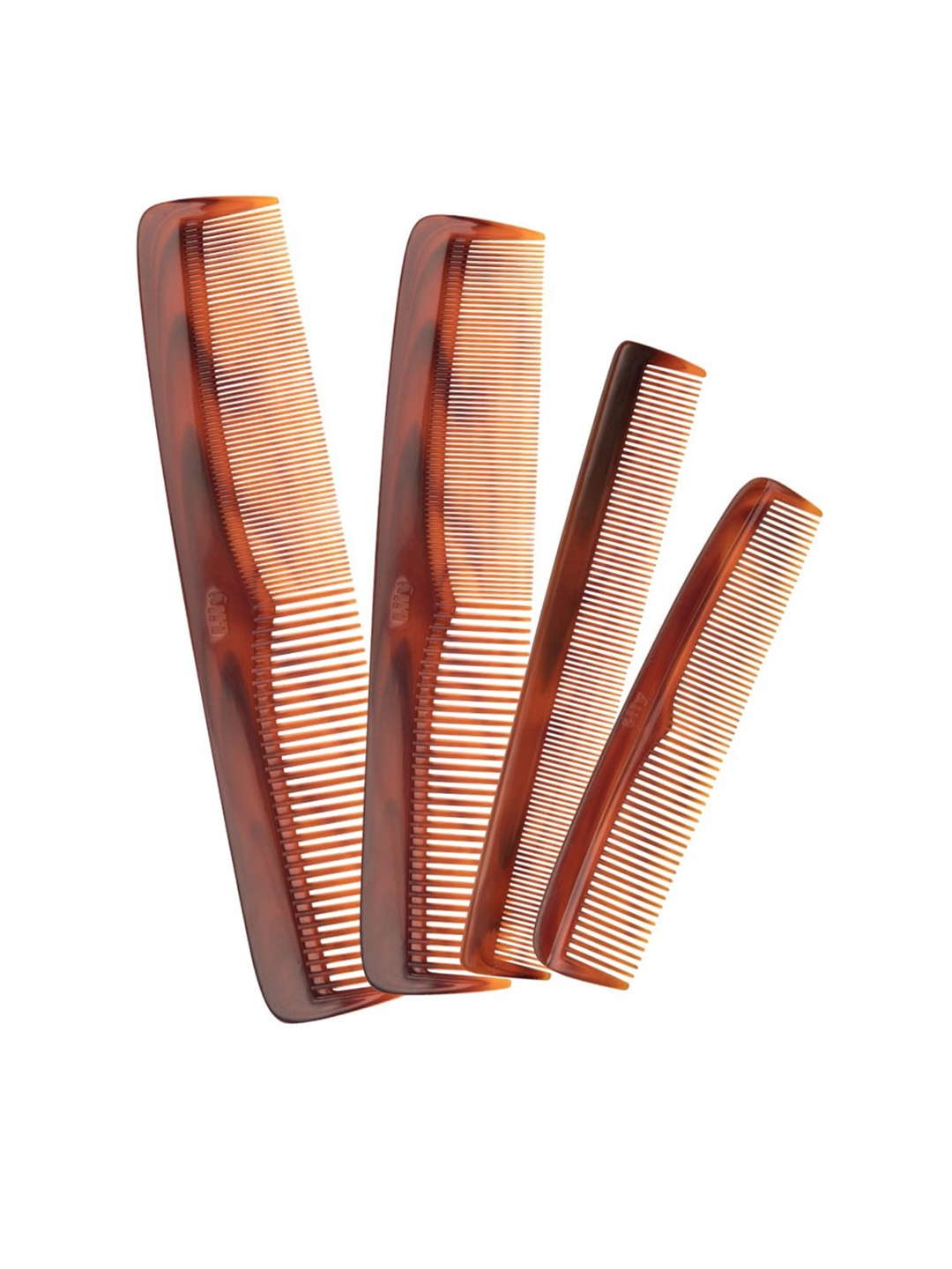 

LILY Set Of 4 Classic Series Of Hair Comb, Brown