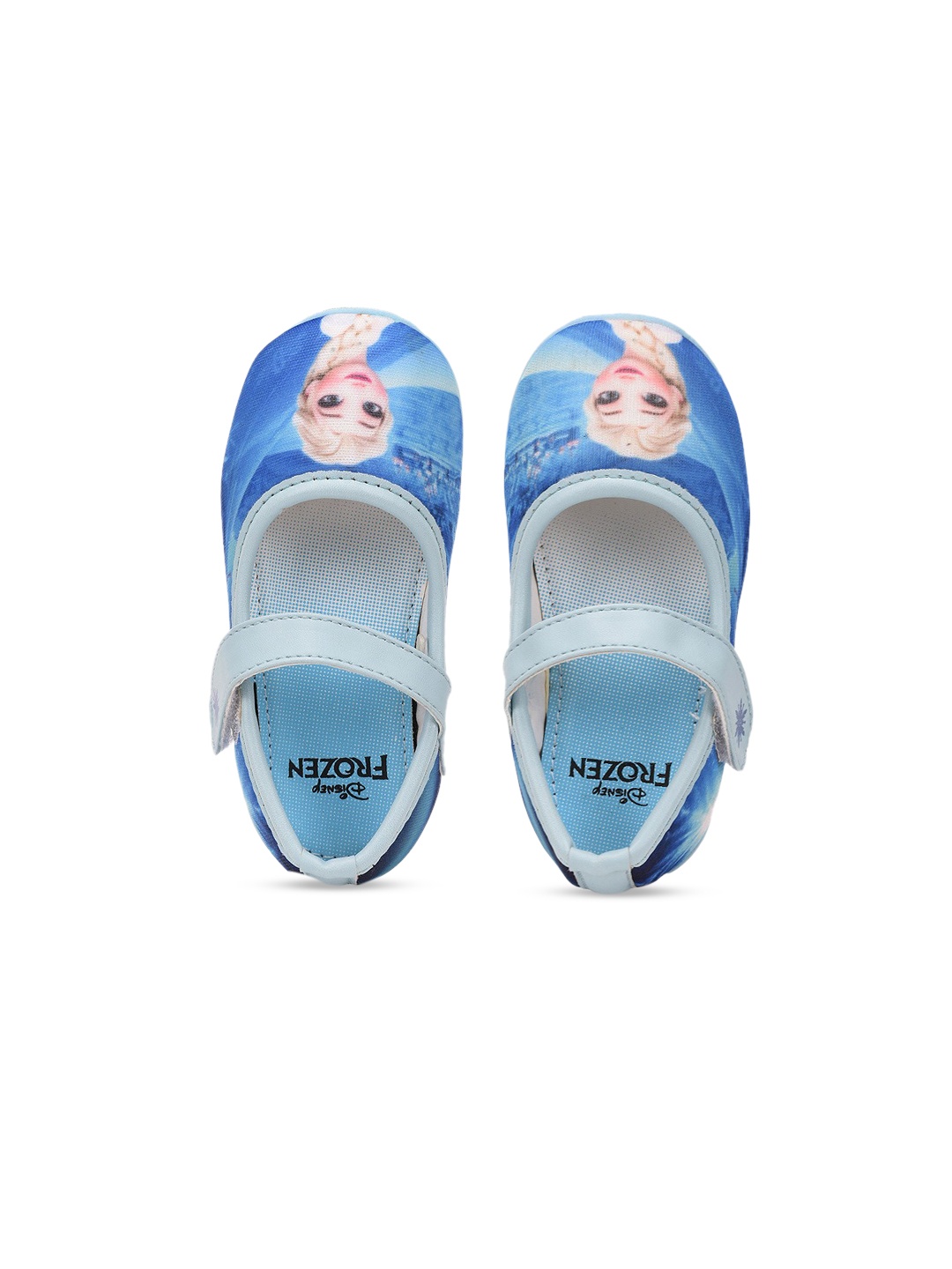 

toothless Girls Blue Disney Frozen Printed Ballerinas Flats