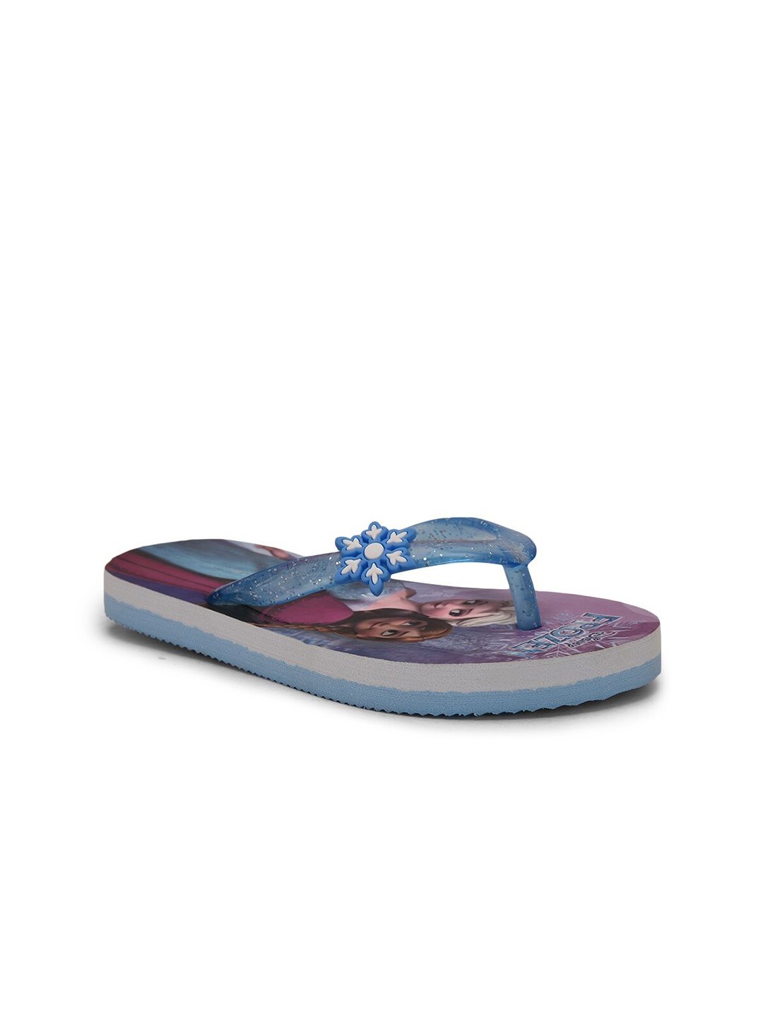 

toothless Girls Printed Rubber Thong Flip-Flops, Blue