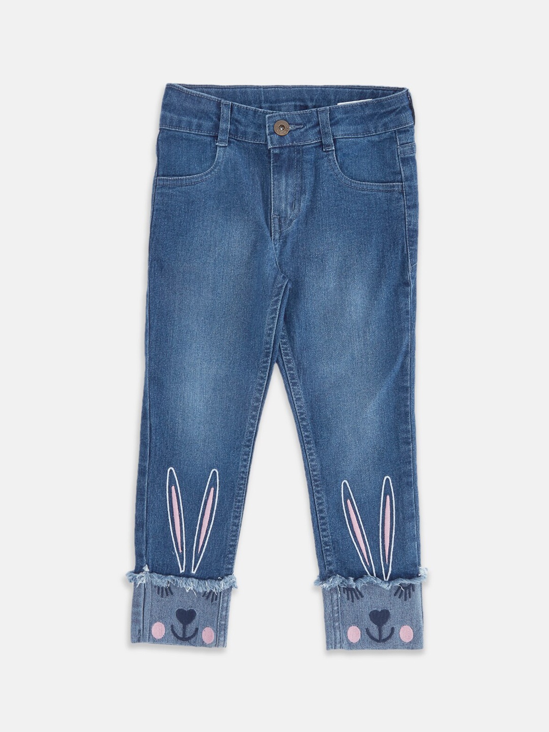 

Pantaloons Junior Girls Blue Light Fade Jeans