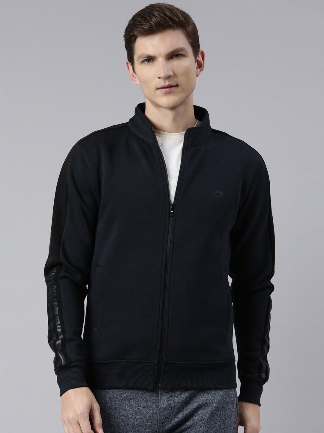

Proline Active Men Solid Cotton Sweatshirt, Navy blue