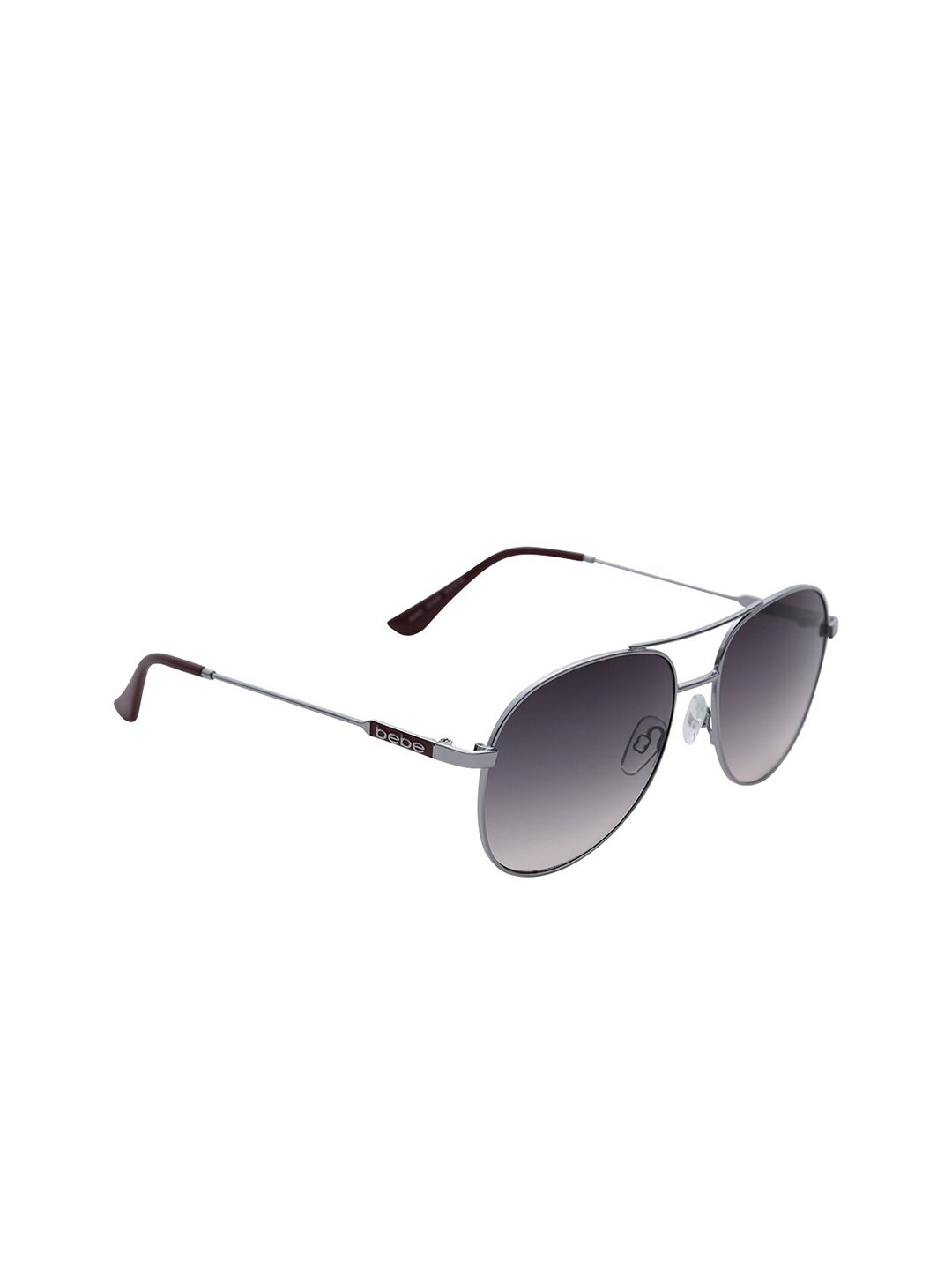 

bebe Women Aviator Sunglasses with UV Protected Lens - 3045_C2_S, Grey