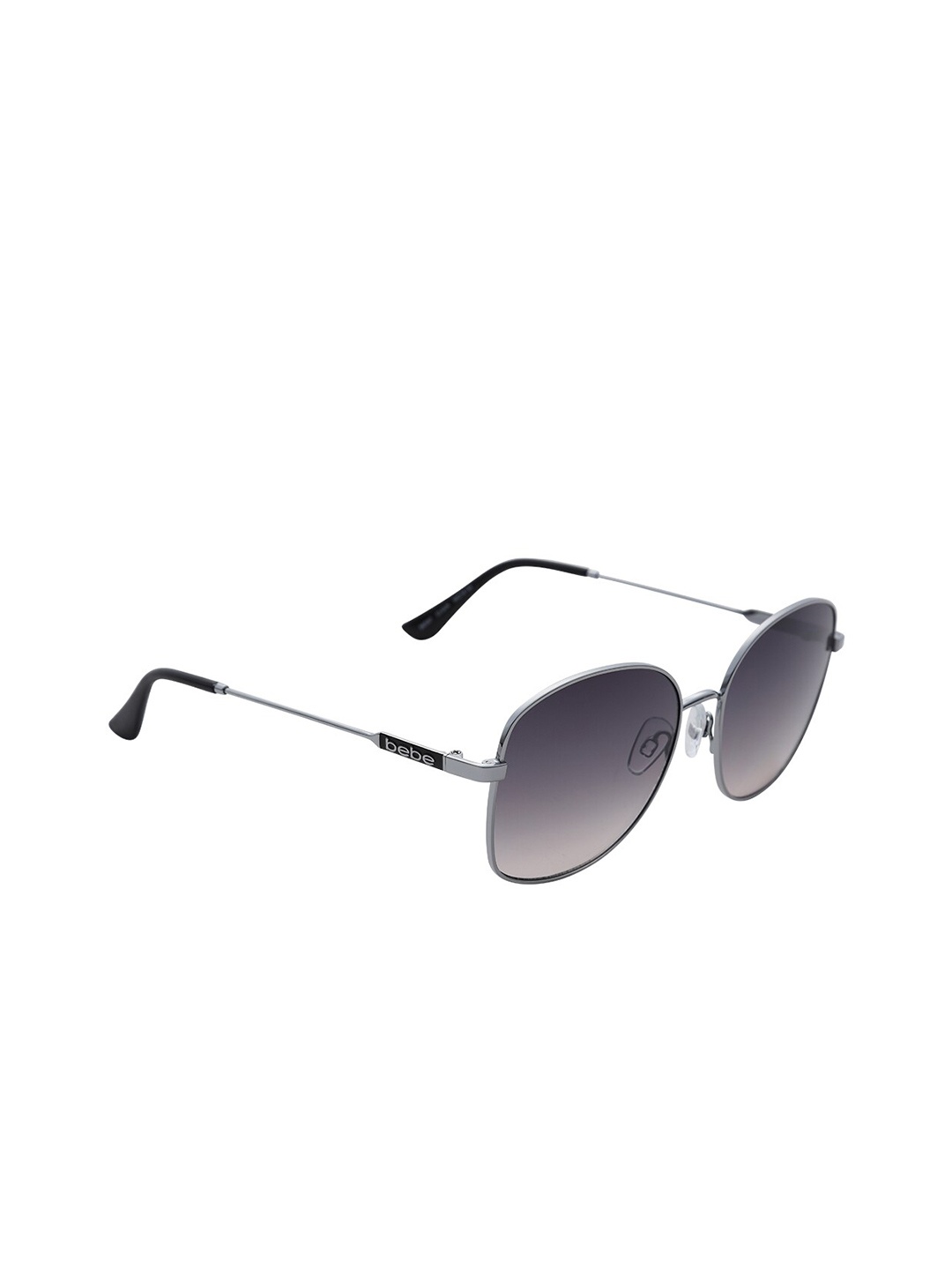 

bebe Women Grey Lens & Silver-Toned Square Sunglasses with UV Protected Lens