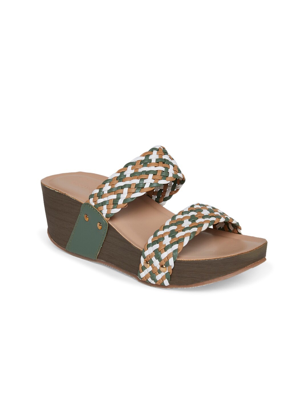 

Forever Glam by Pantaloons Woven Design Wedge Heels, Brown