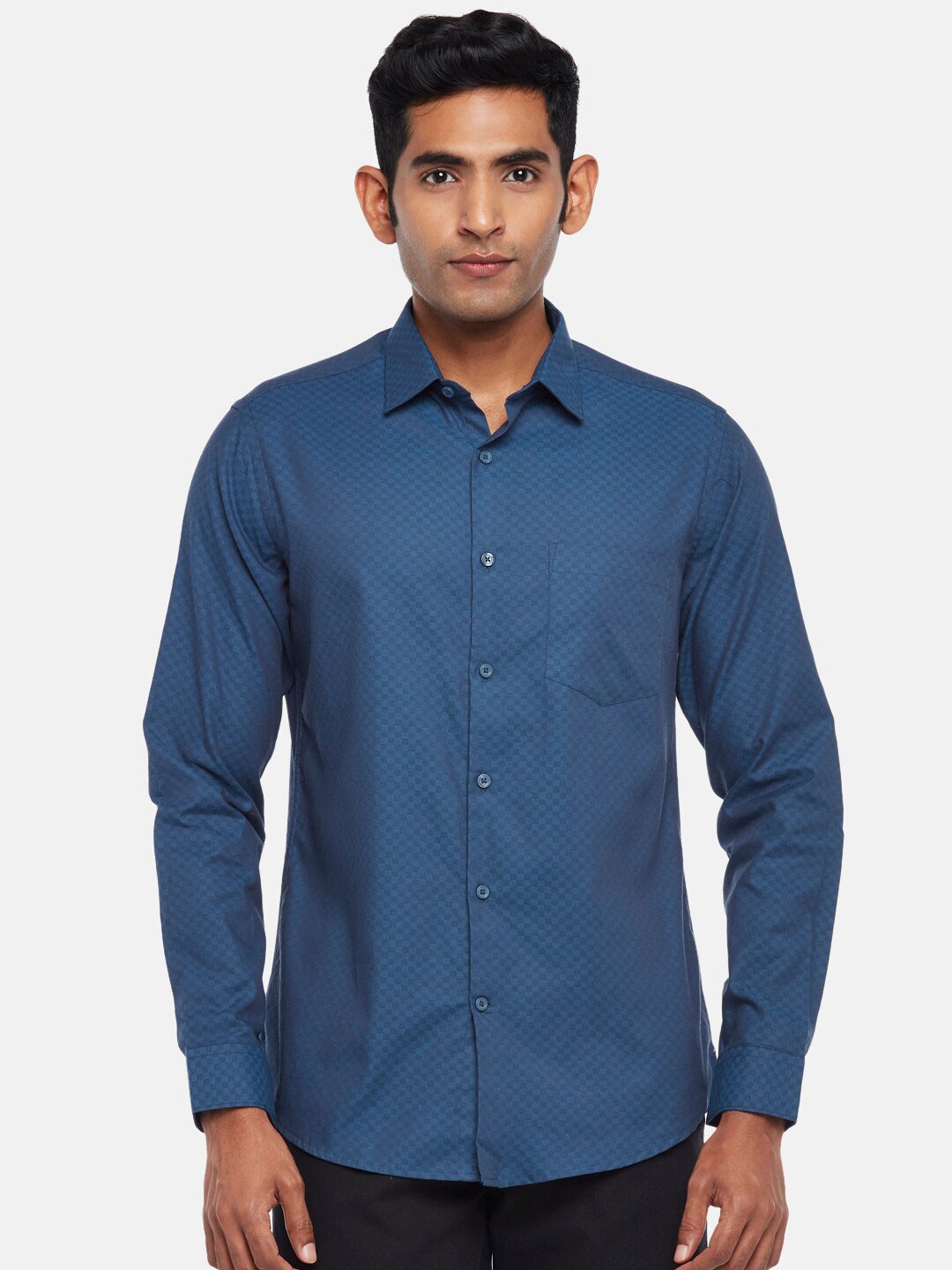 

BYFORD by Pantaloons Men Printed Casual Shirt, Blue