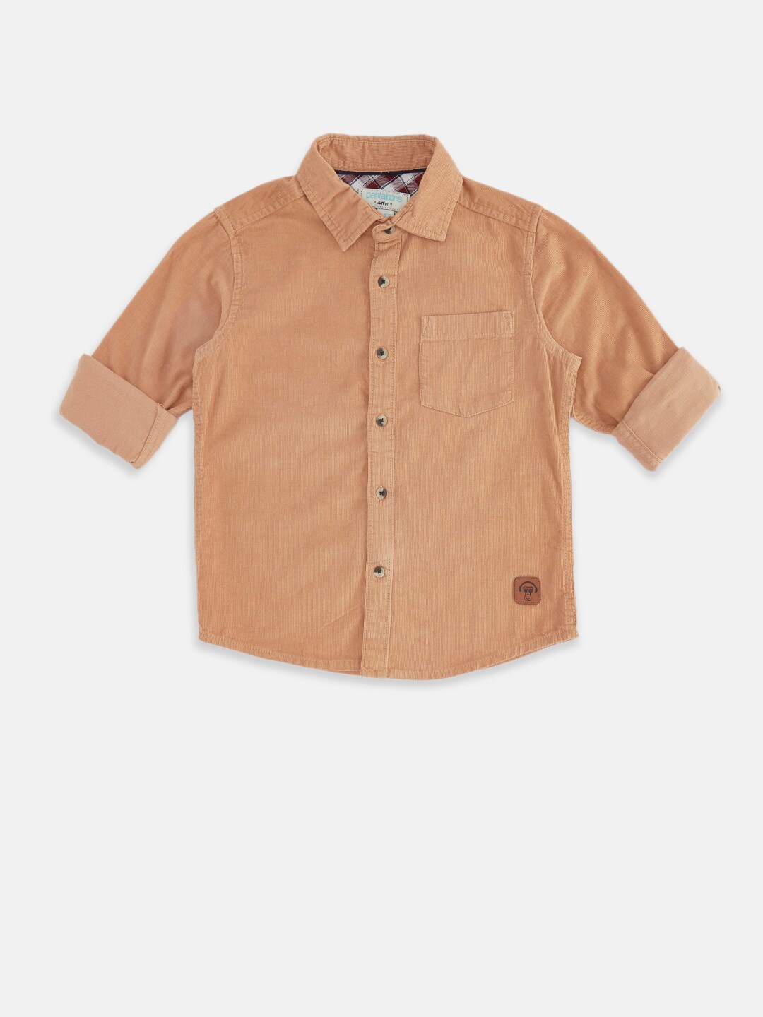 

Pantaloons Junior Boys Beige Casual Shirt