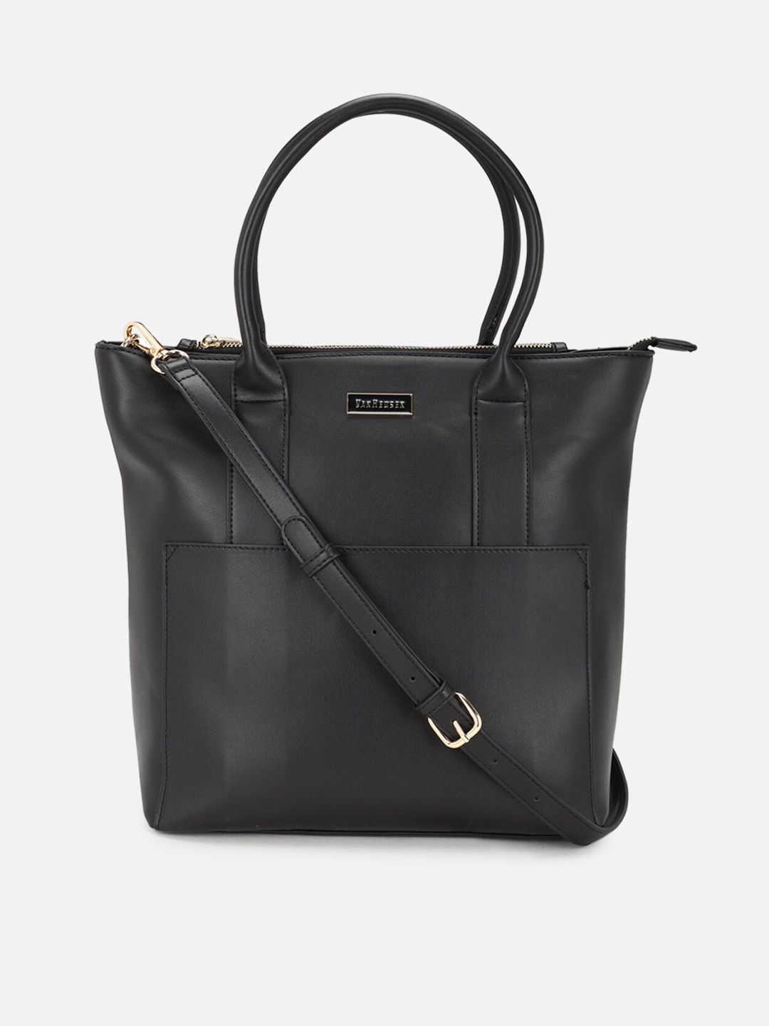 

Van Heusen Woman Women Black PU Oversized Structured Handheld Bag