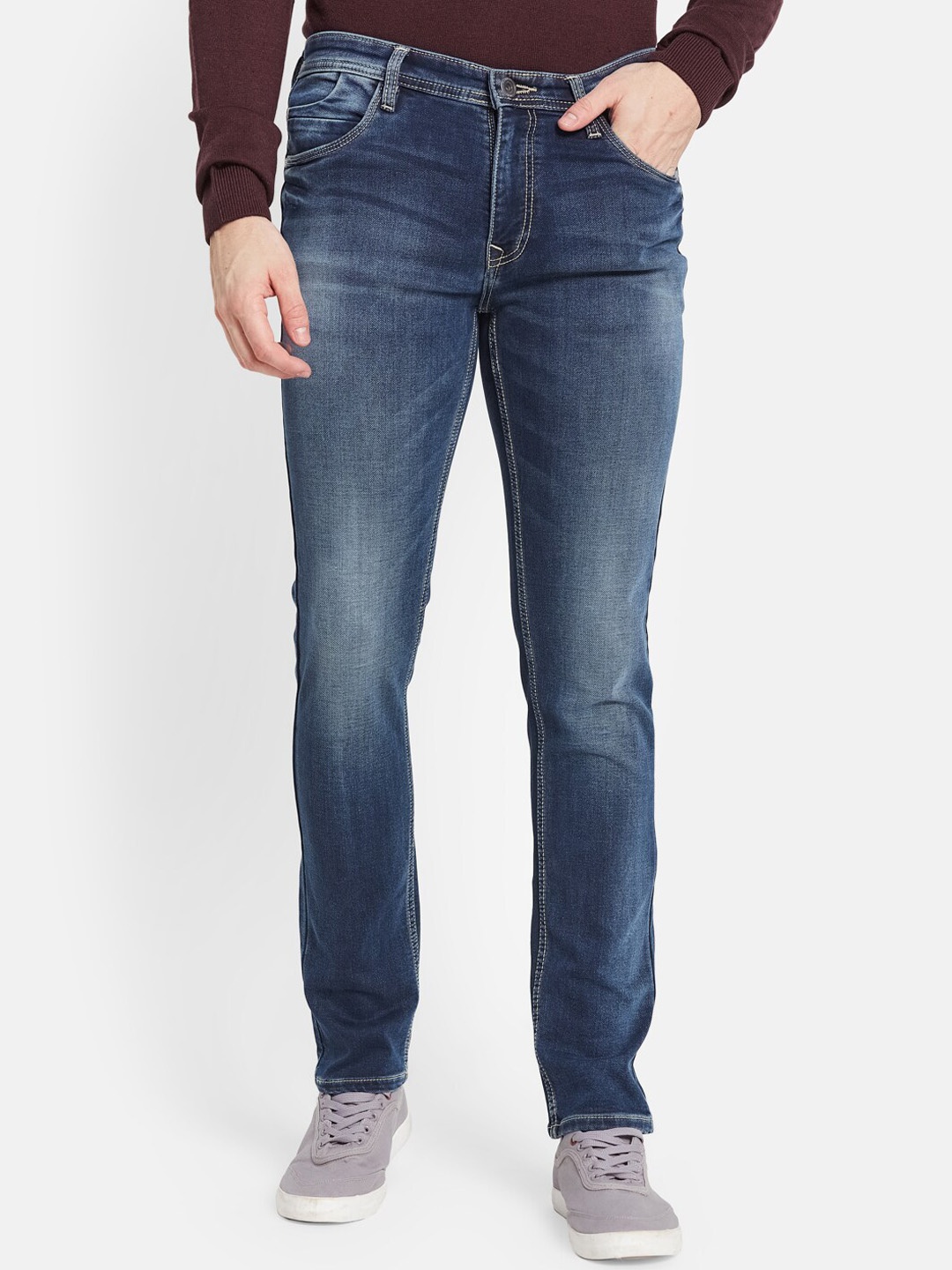 

Octave Men Blue Light Fade Stretchable Jeans