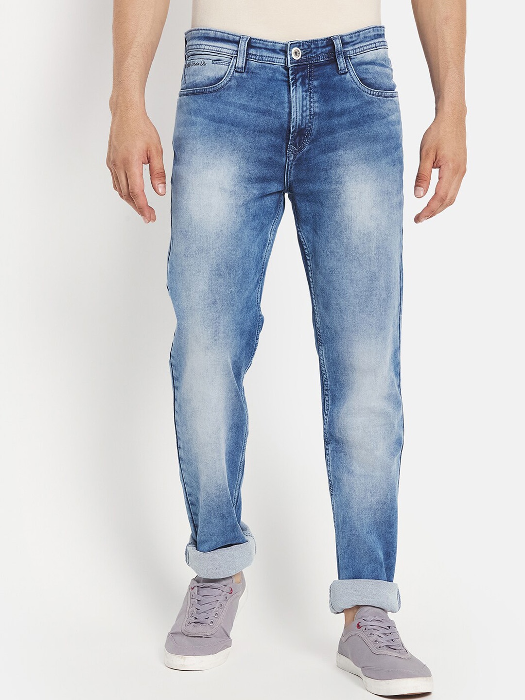 

Octave Men Blue Heavy Fade Stretchable Jeans