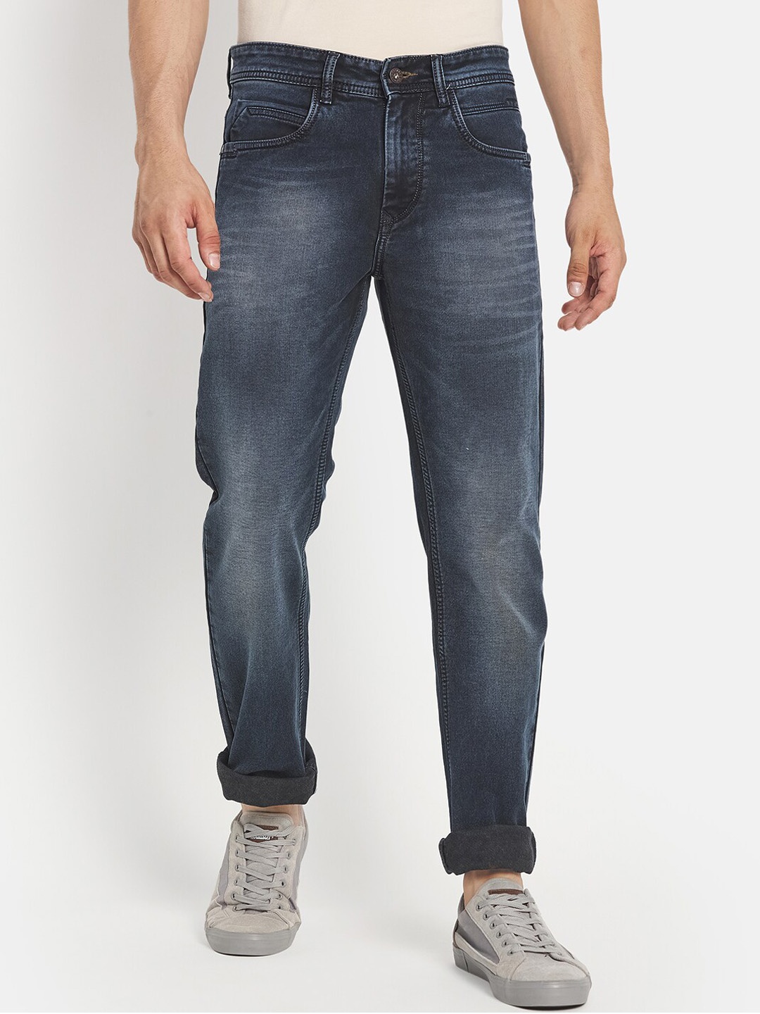 

Octave Men Grey Light Fade Stretchable Jeans