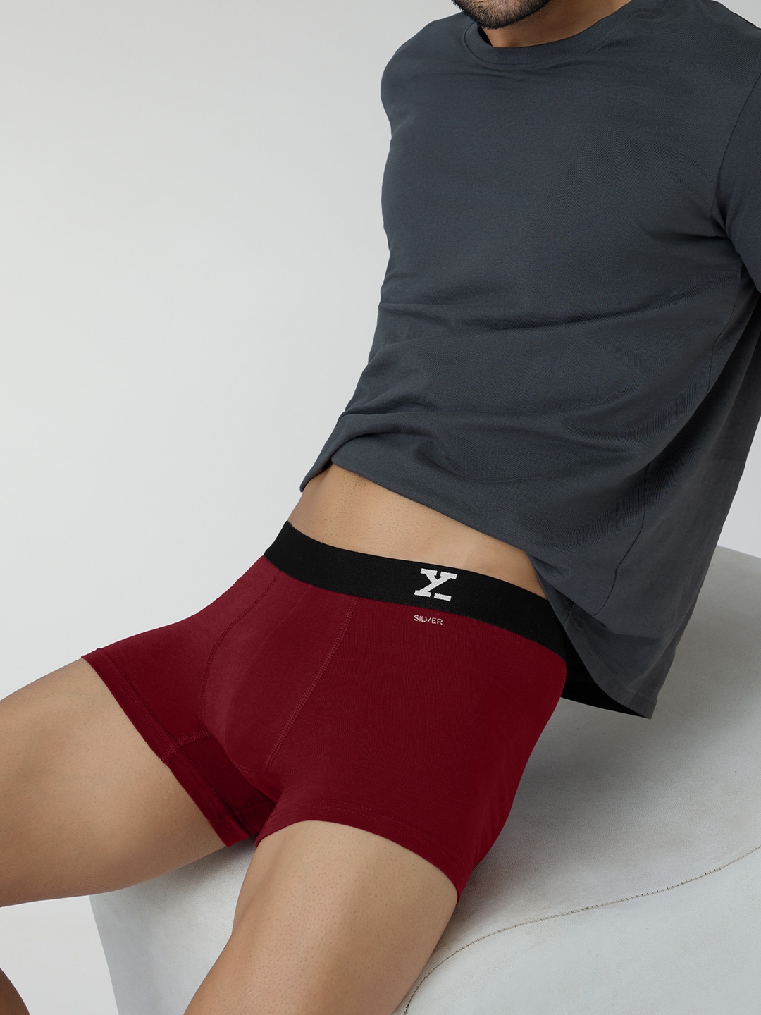 

XYXX Men Aero Super Combed Cotton Anti-Odour & Moisture Absorbent Trunks, Maroon