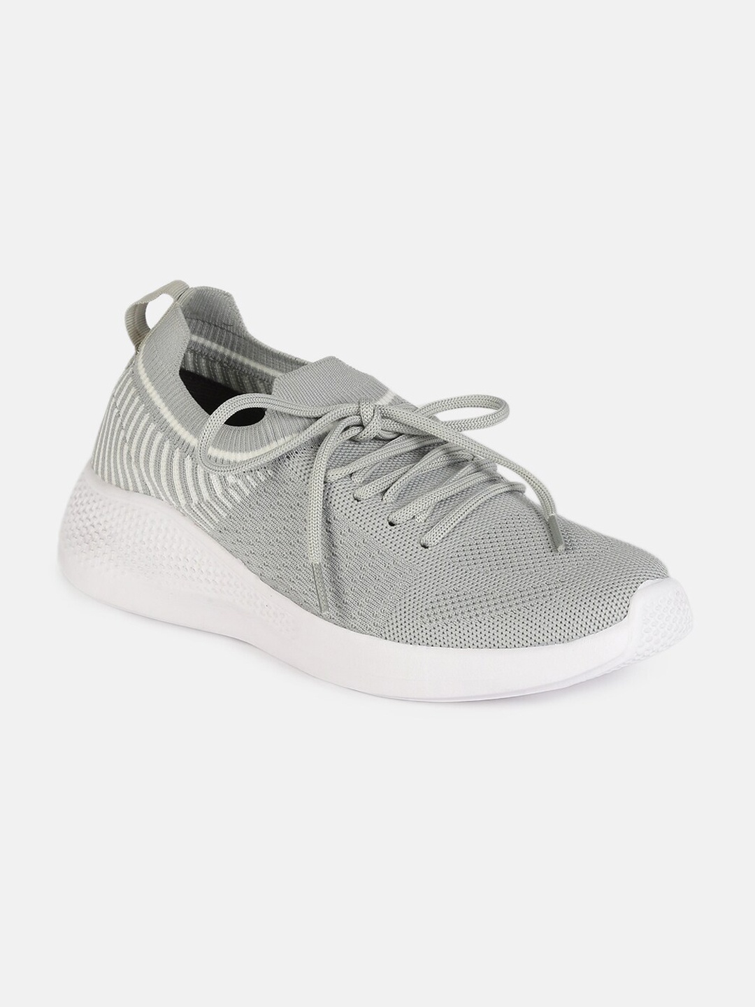 

HIGHLANDER Men Textured Fly-Knit Regular Sneakers, Grey