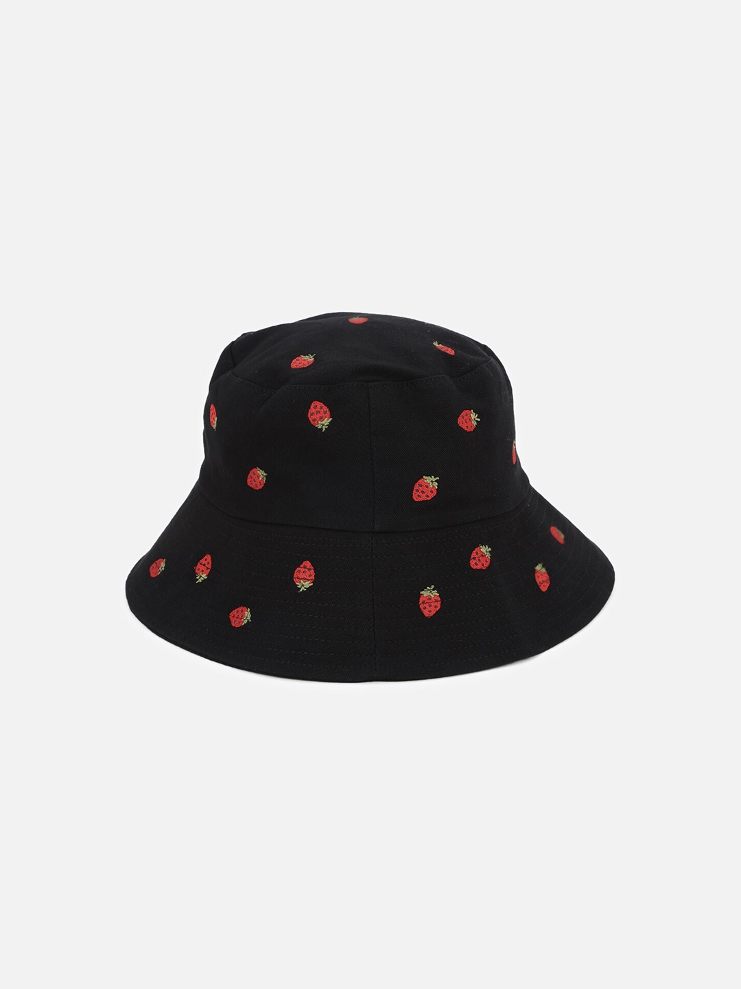 

FOREVER 21 Women Black Printed Bucket Hat
