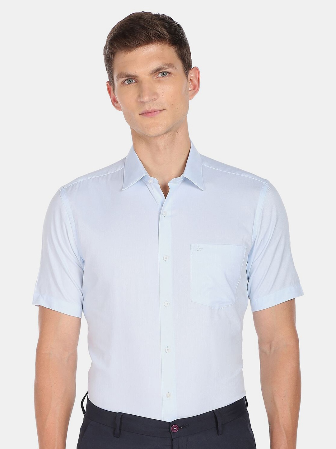 

Arrow Men Printed Formal Shirt, Blue