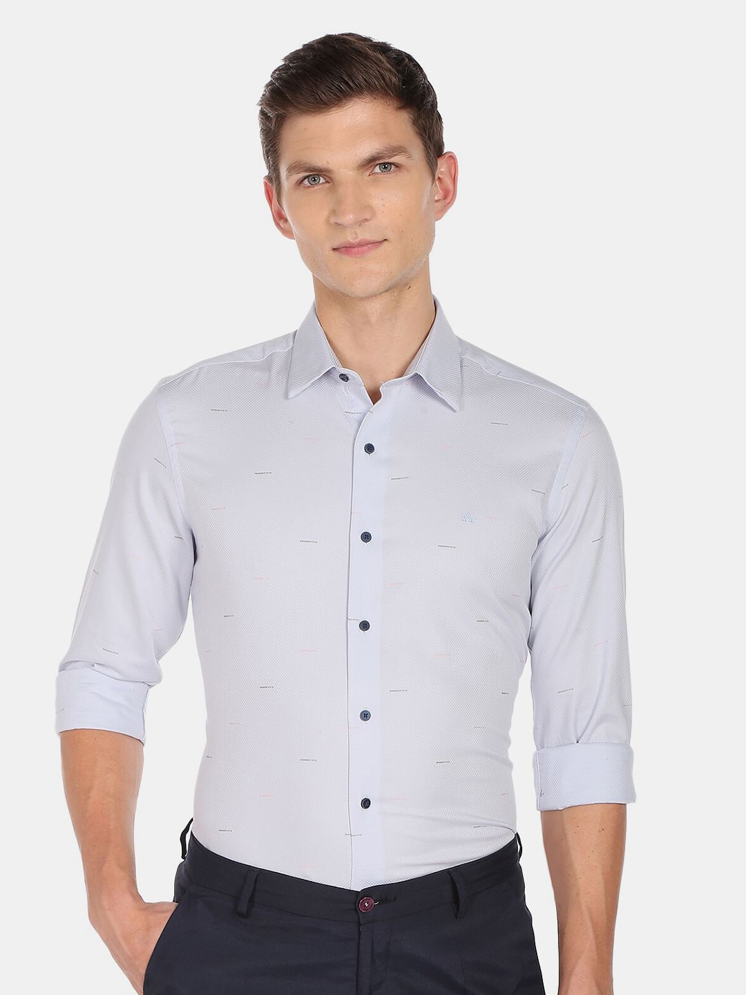

Arrow New York Men Slim Fit Casual Shirt, Blue