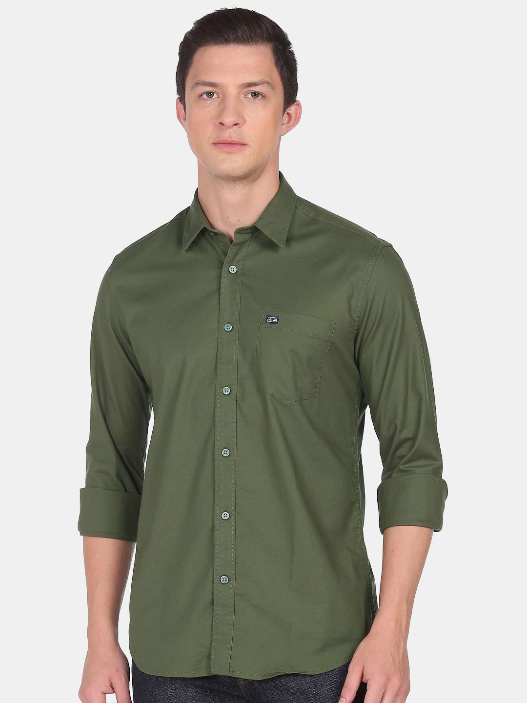 

Arrow Sport Men Slim Fit Casual Shirt, Green