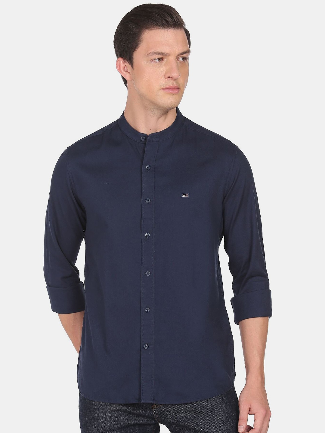 

Arrow Sport Men Slim Fit Casual Shirt, Navy blue