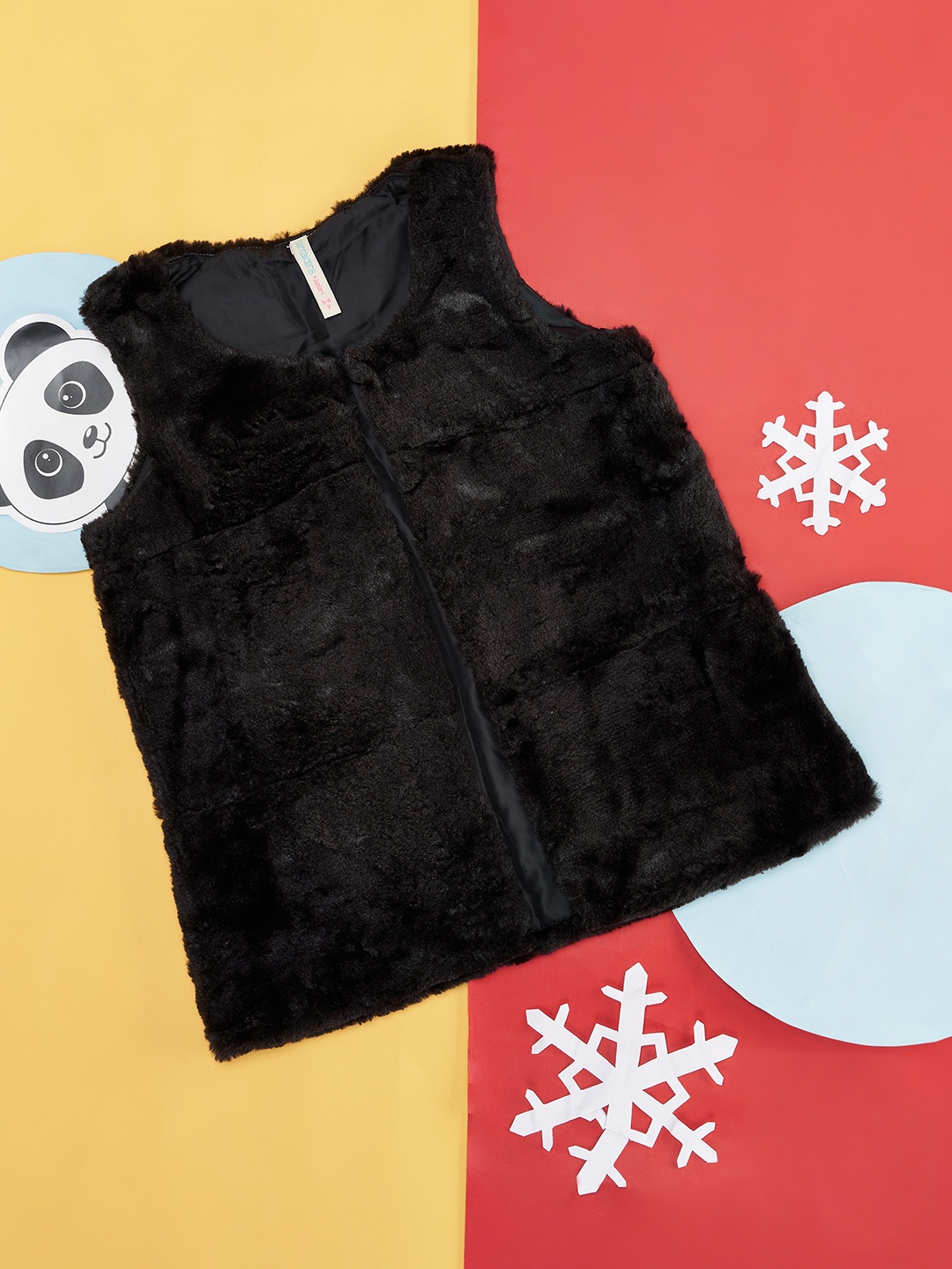 

Pantaloons Junior Girls Black with Fuzzy Detail Sweater