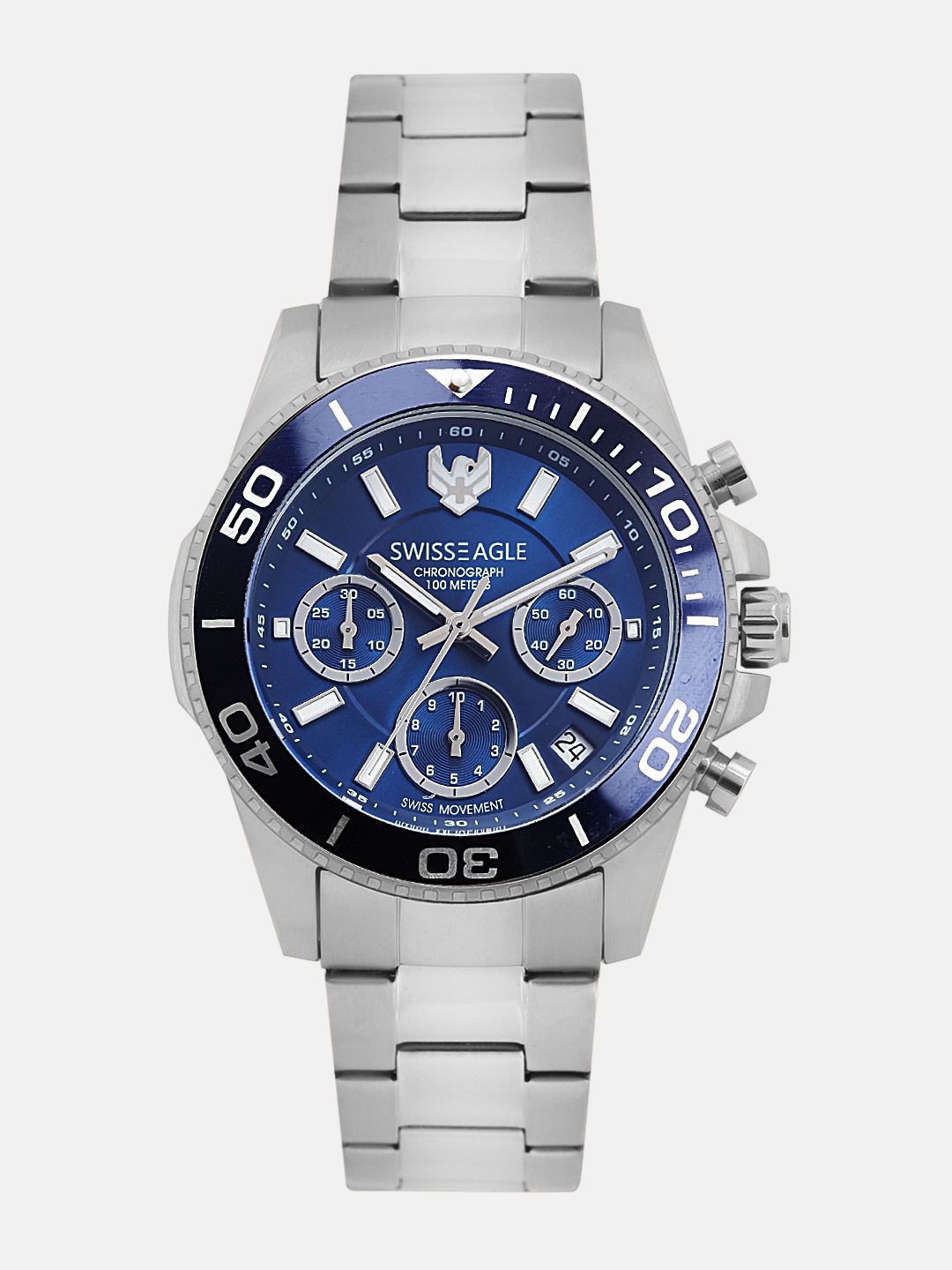 

Swiss Eagle Men Blue Analogue Watch SE-9103-22