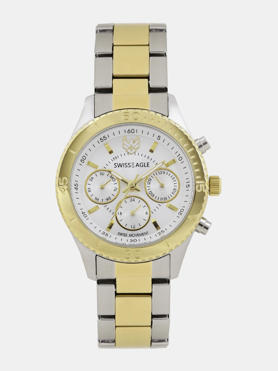 

Swiss Eagle Women Silver-Toned Analogue Watch SE-9105-55