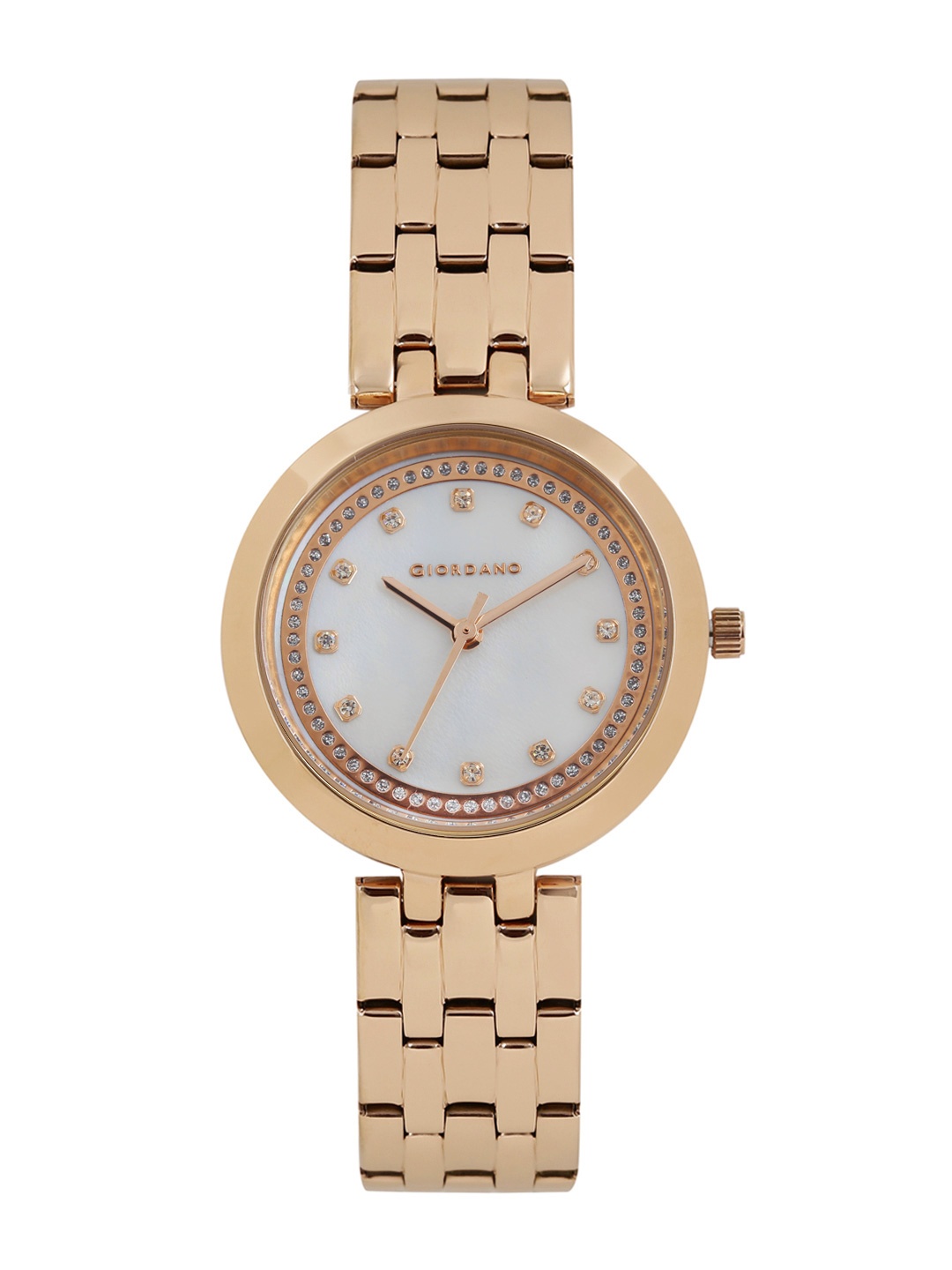 

GIORDANO Women Pearly White Analogue Watch 2821-22