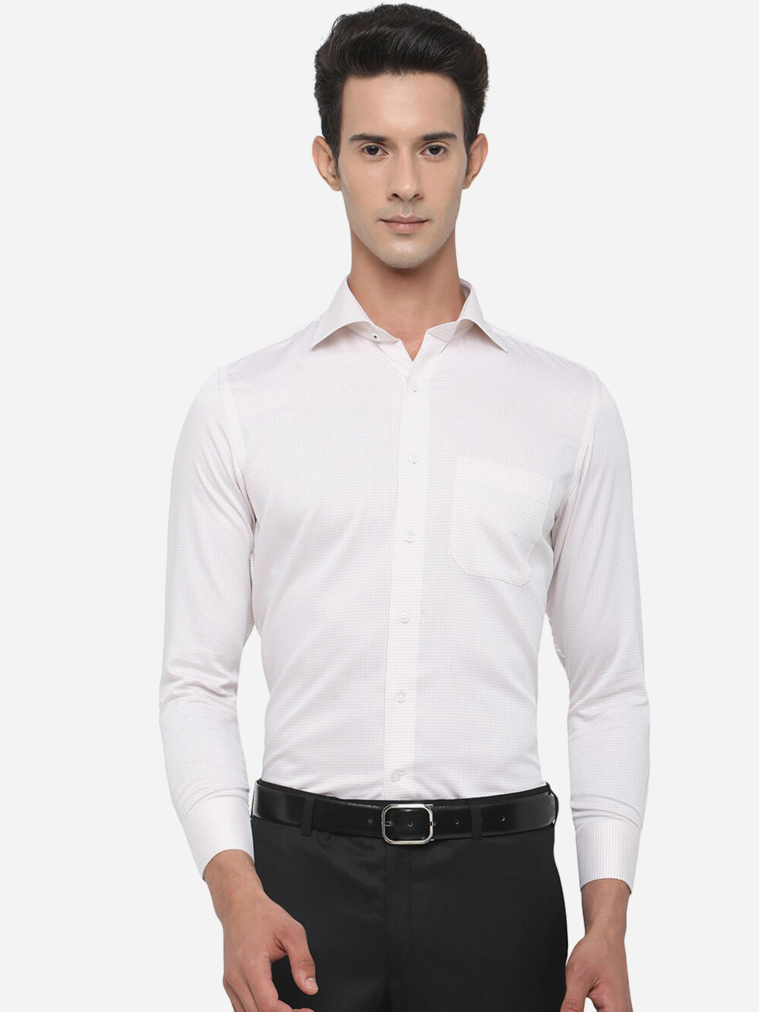 

METAL Men Pink Slim Fit Formal Shirt