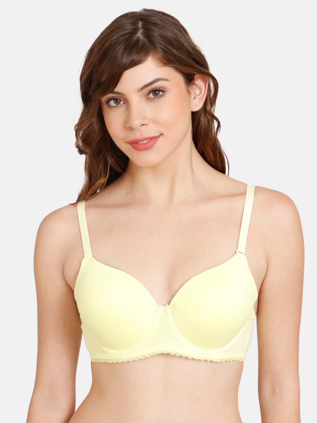 

Rosaline by Zivame Yellow Bra Underwired Lightly Padded