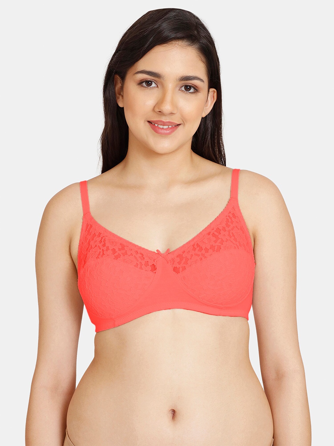 

Rosaline by Zivame Red Floral Bra