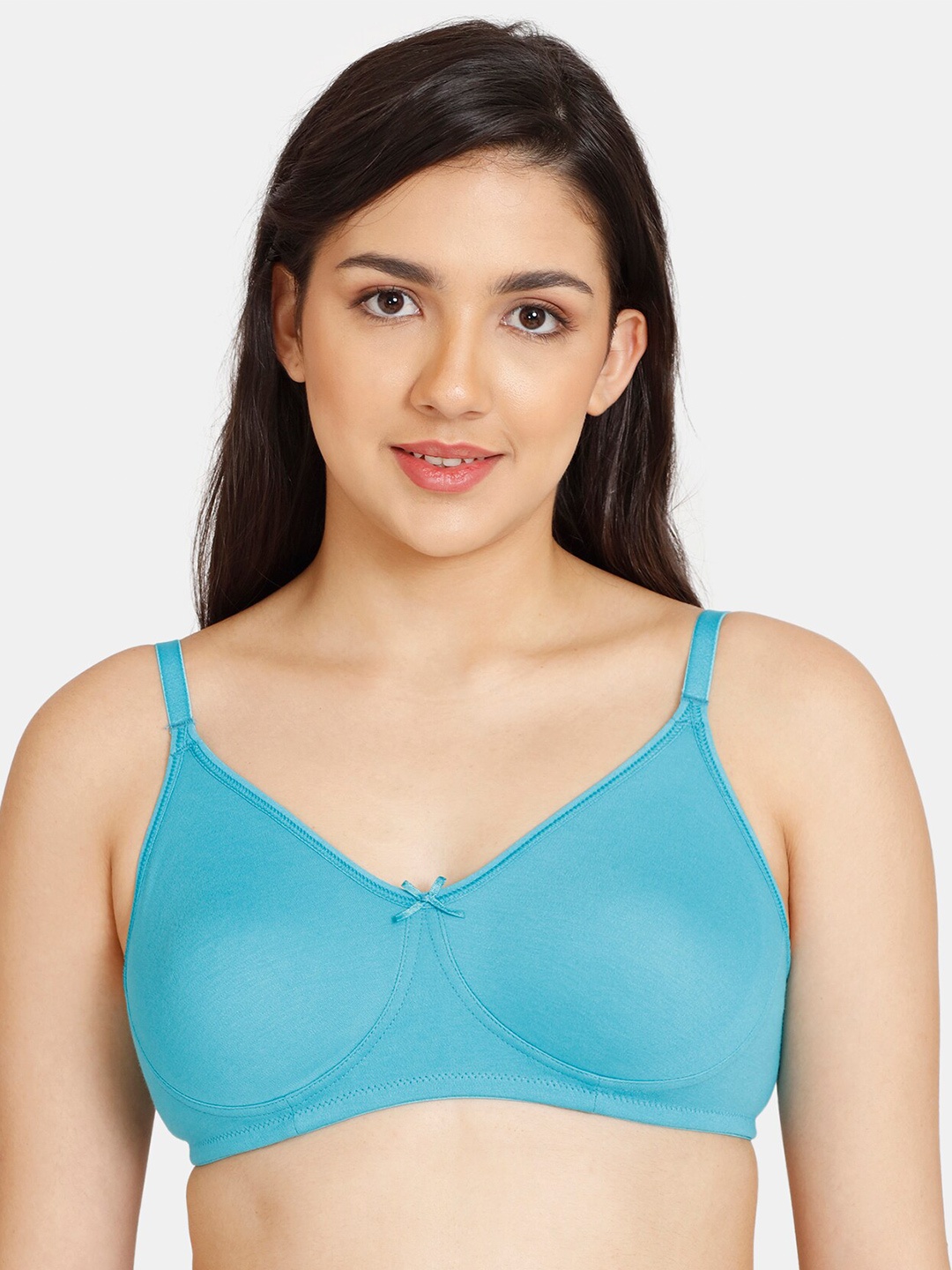 

Rosaline by Zivame Blue Solid T-Shirt Bra