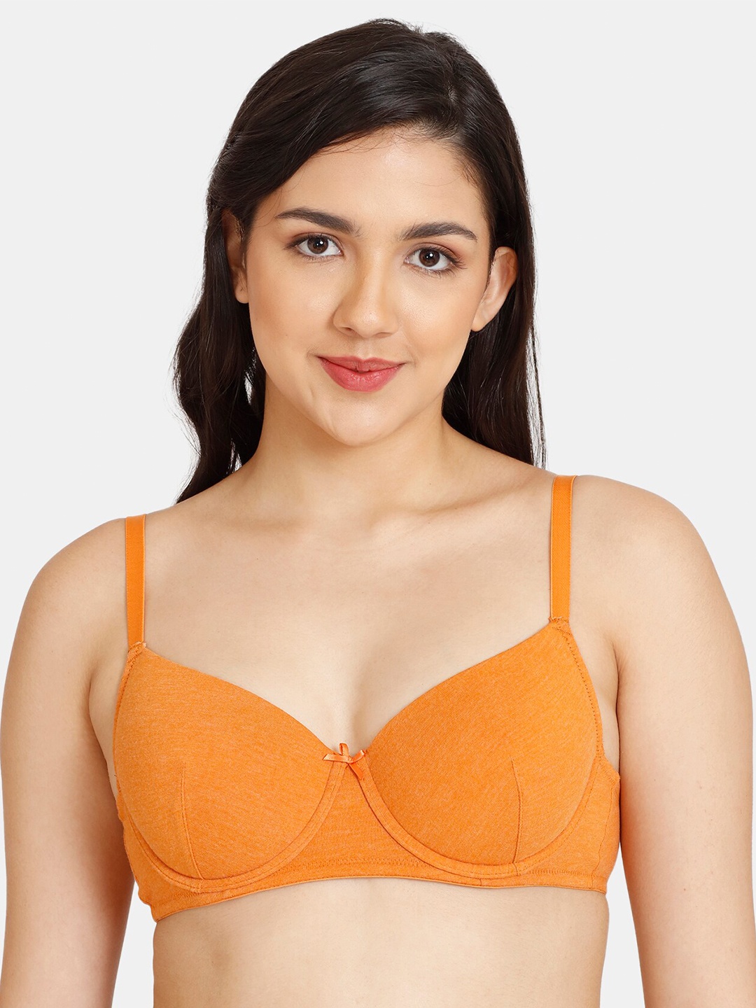 

Rosaline by Zivame Women Orange Lightly Padded Cotton Bra