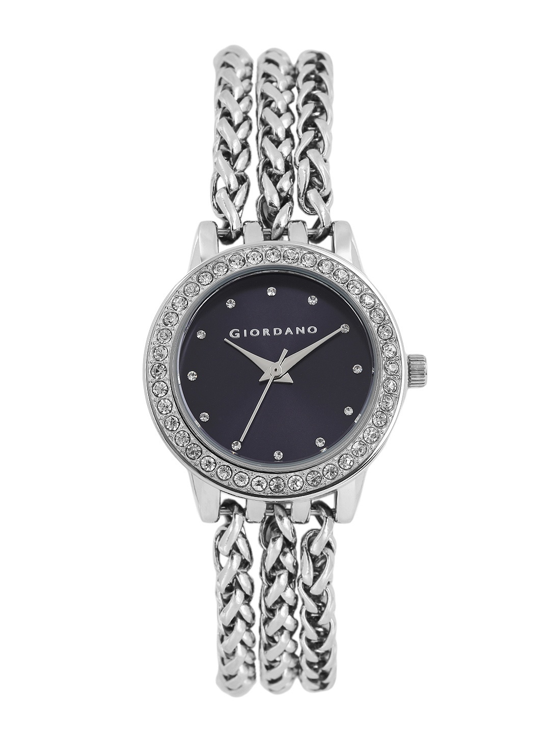 

GIORDANO Women Navy Embellished Analogue Watch 2828-11, Navy blue