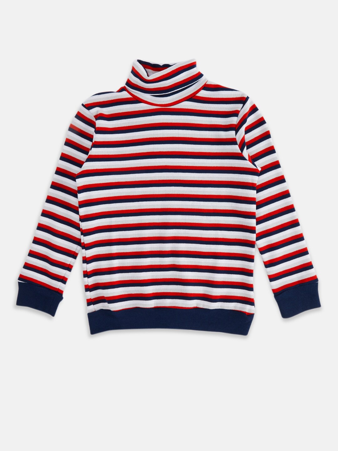 

Pantaloons Junior Boys Striped Cotton Sweatshirt, Red