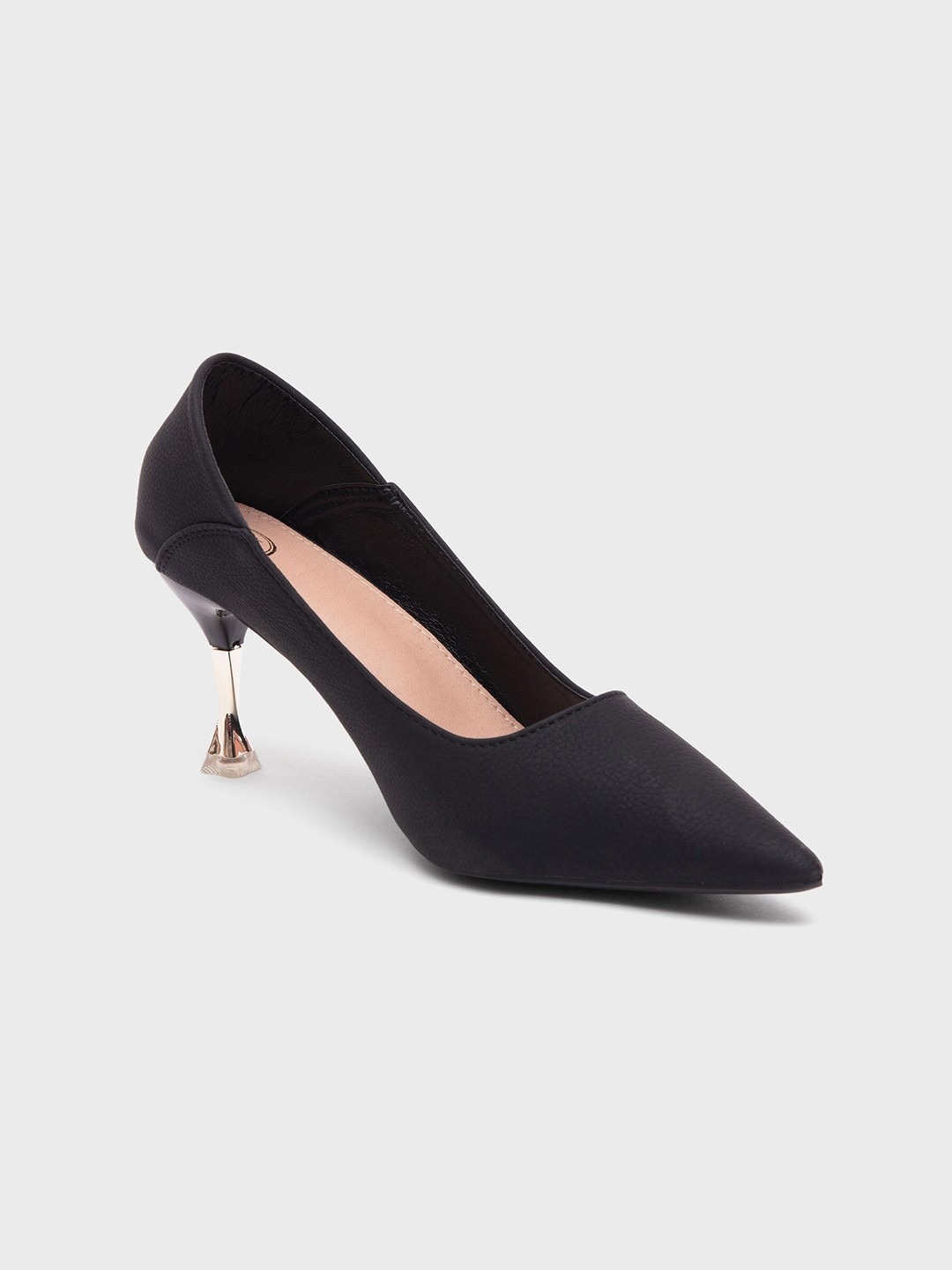 

20Dresses Women Black PU Party Kitten Pumps