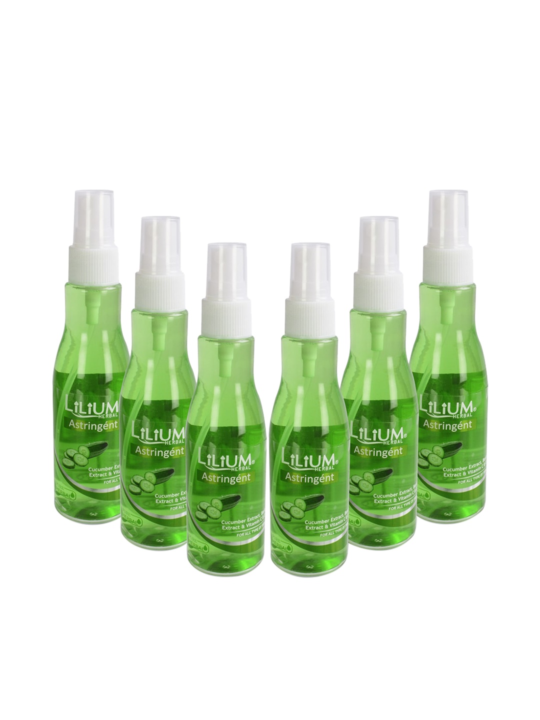 

Lilium Set Of 6 Cucumber Skin Toner, Green