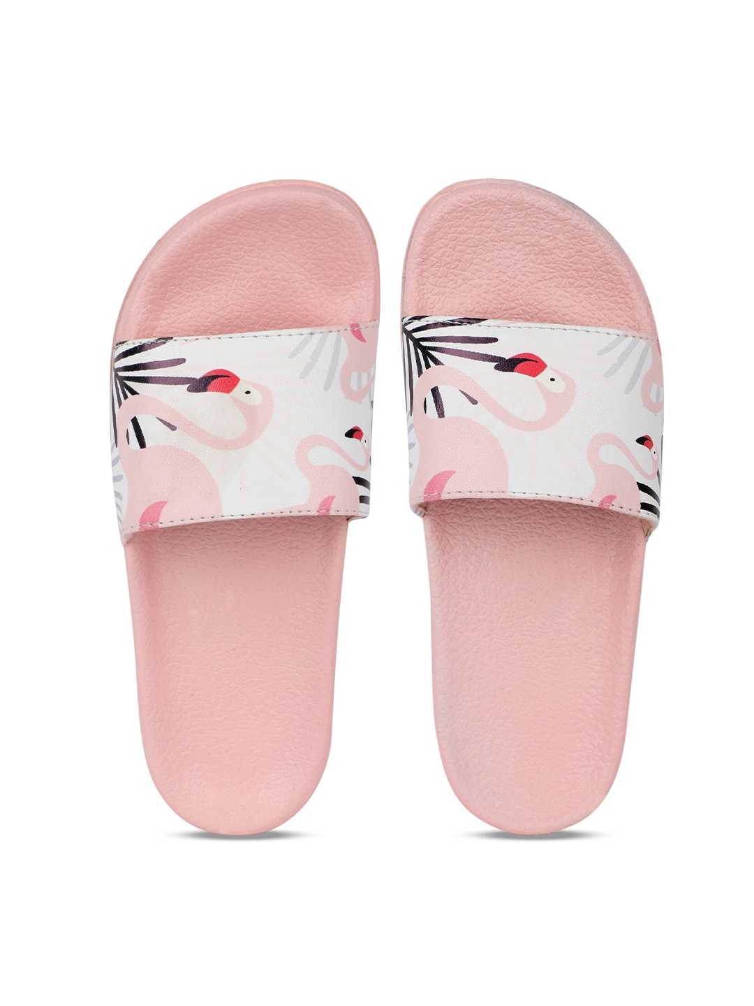

AMACLASS Women Printed Sliders, Pink