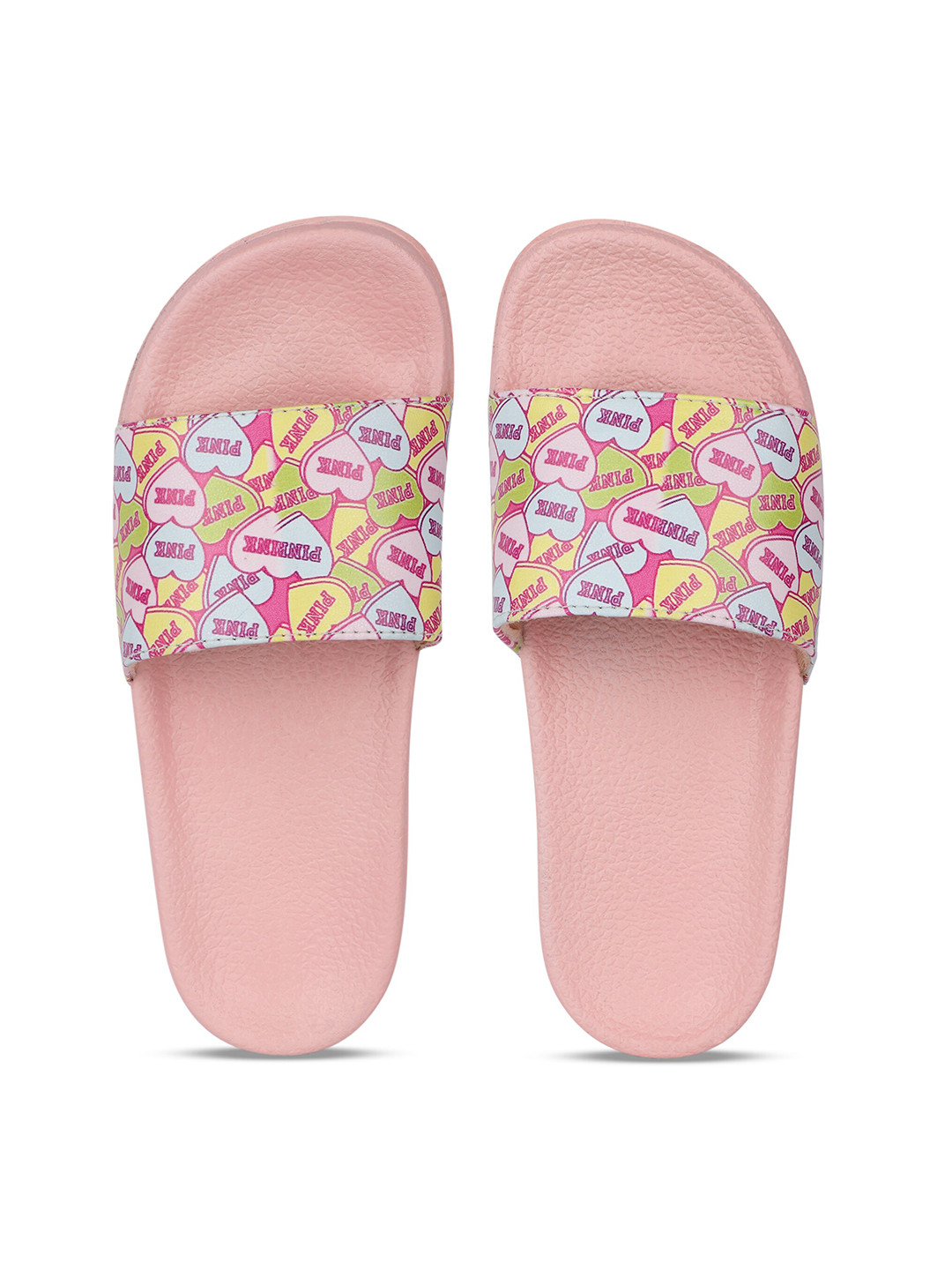 

AMACLASS Women Printed Sliders, Pink