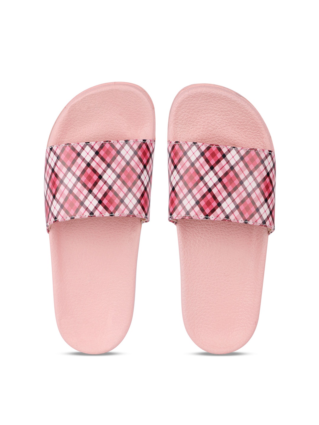 

AMACLASS Women Printed Sliders, Pink