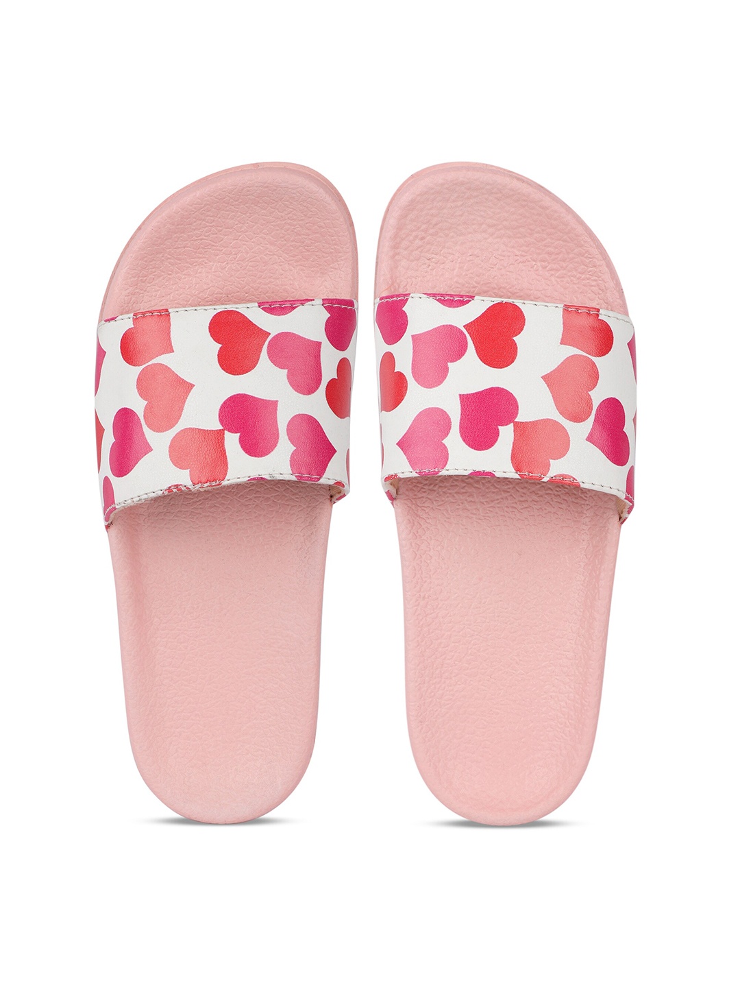 

AMACLASS Women Printed Sliders, Pink