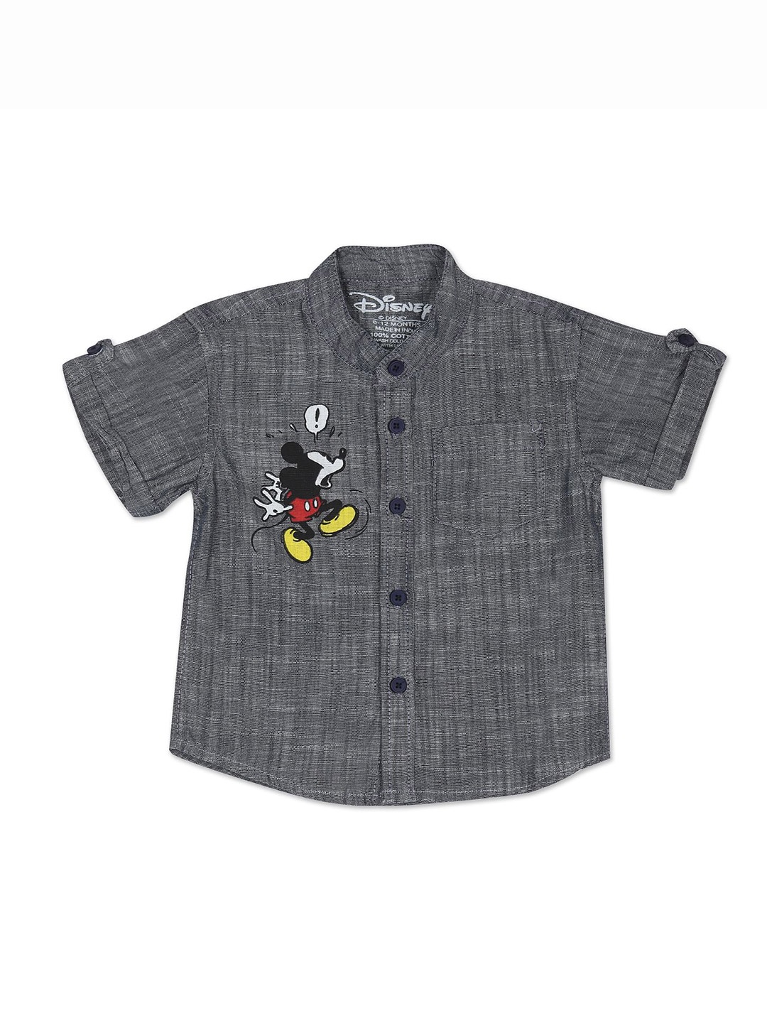 

Colt Boys Solid Pure Cotton Casual Shirt, Grey