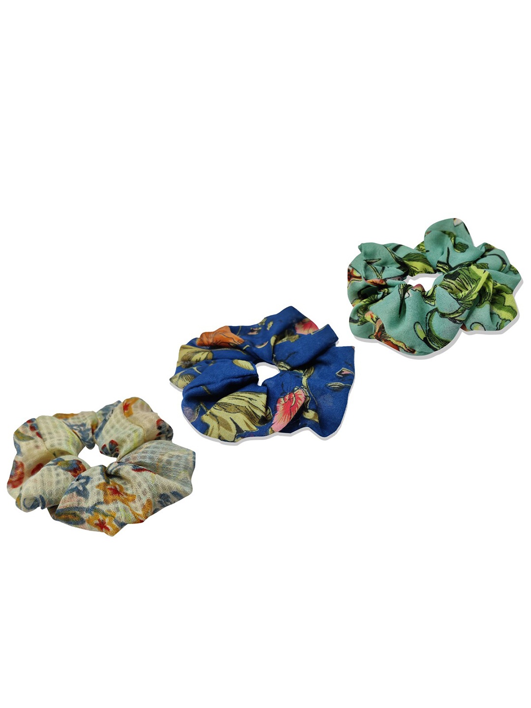 

Aditi Wasan Women Set of 3 Ponytail Holders, Blue
