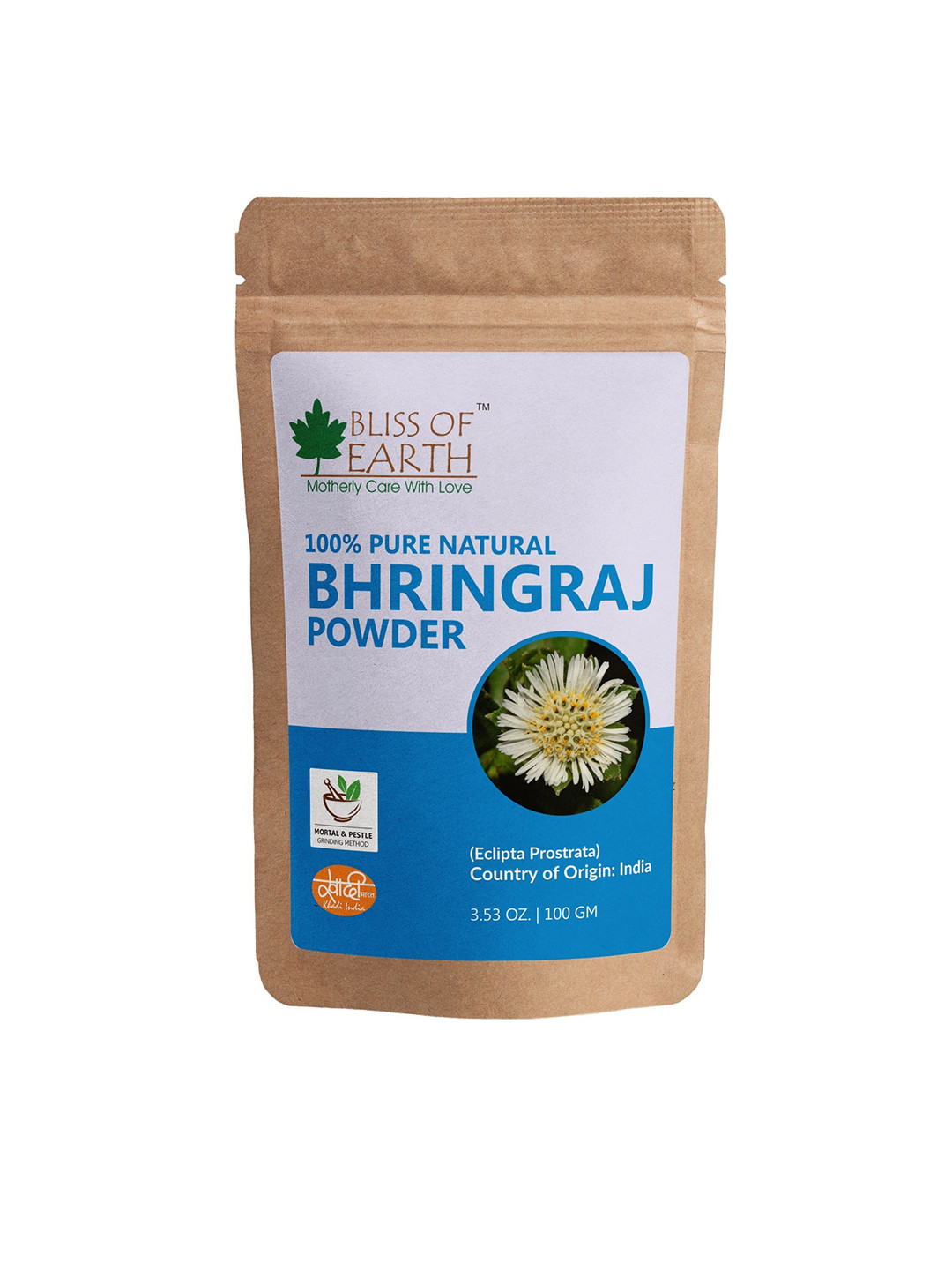 

Bliss of Earth 100% Pure Bhringraj Powder 100gm, Lime green
