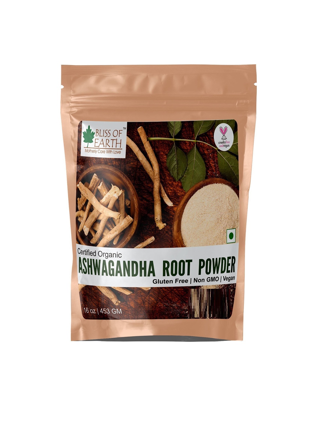 

Bliss of Earth Certified Organic Ashwagandha Root Powder 453 gm, Yellow