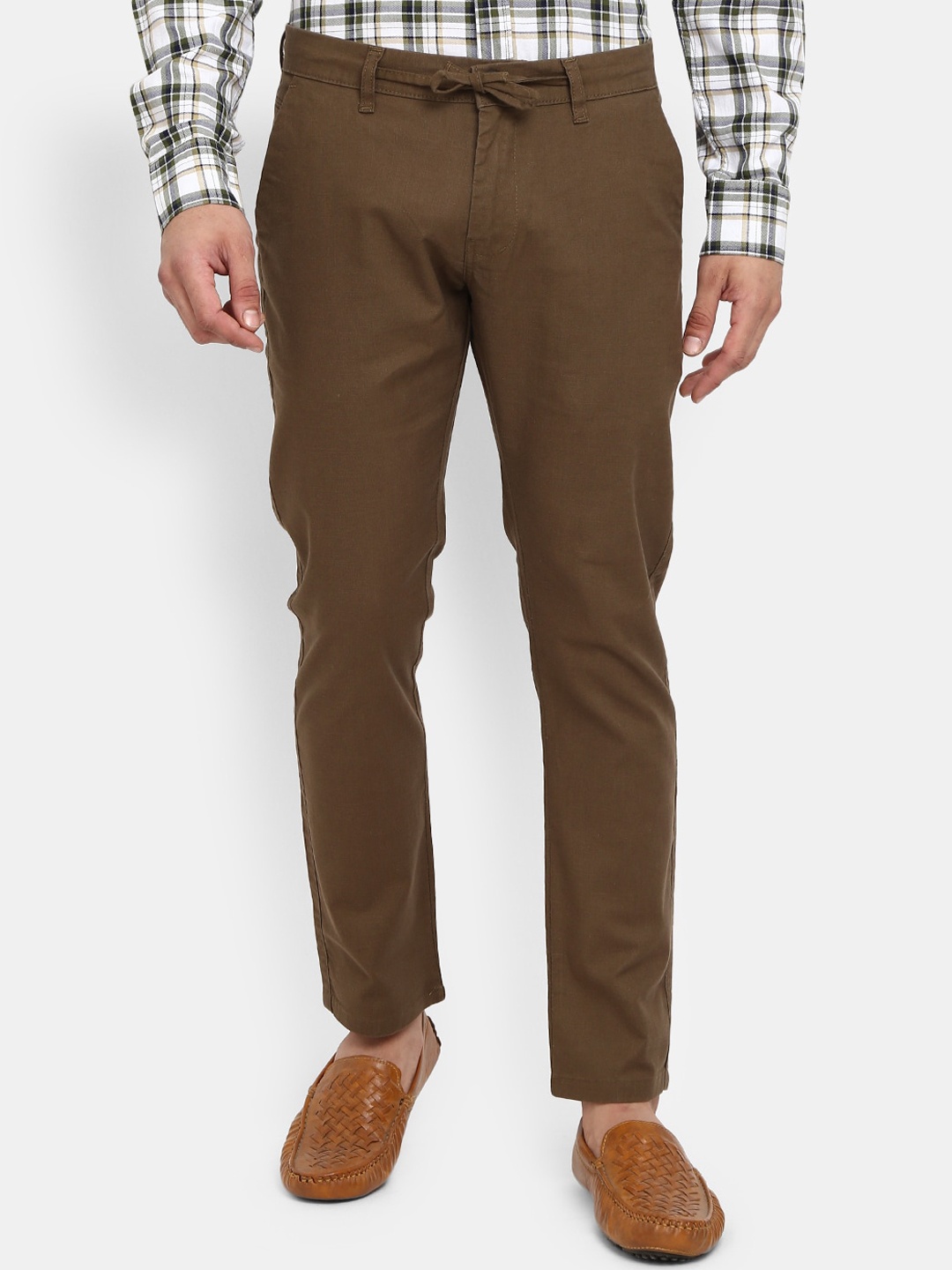 

V-Mart Men Brown Classic Cotton Chinos Trouser