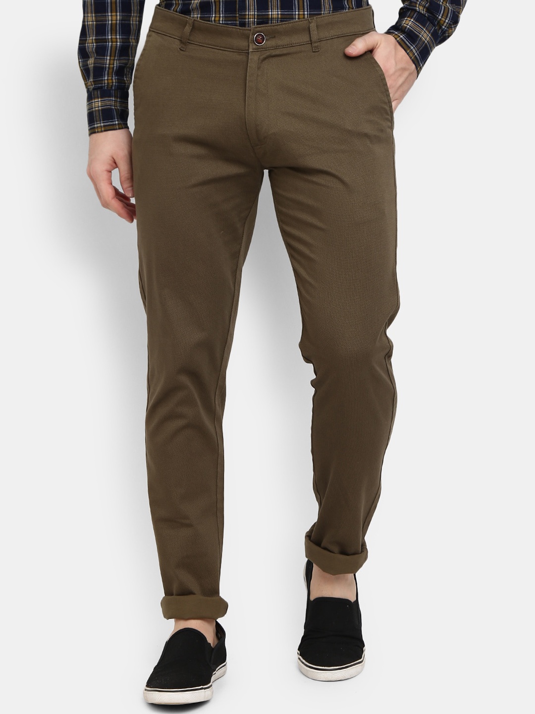 

V-Mart Men Brown Classic Cotton Chinos Trouser