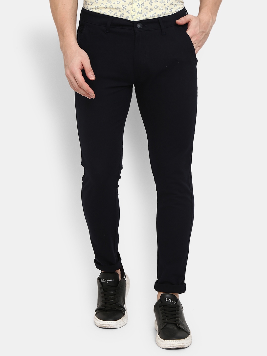 

V-Mart Men Black Classic Cotton Trouser