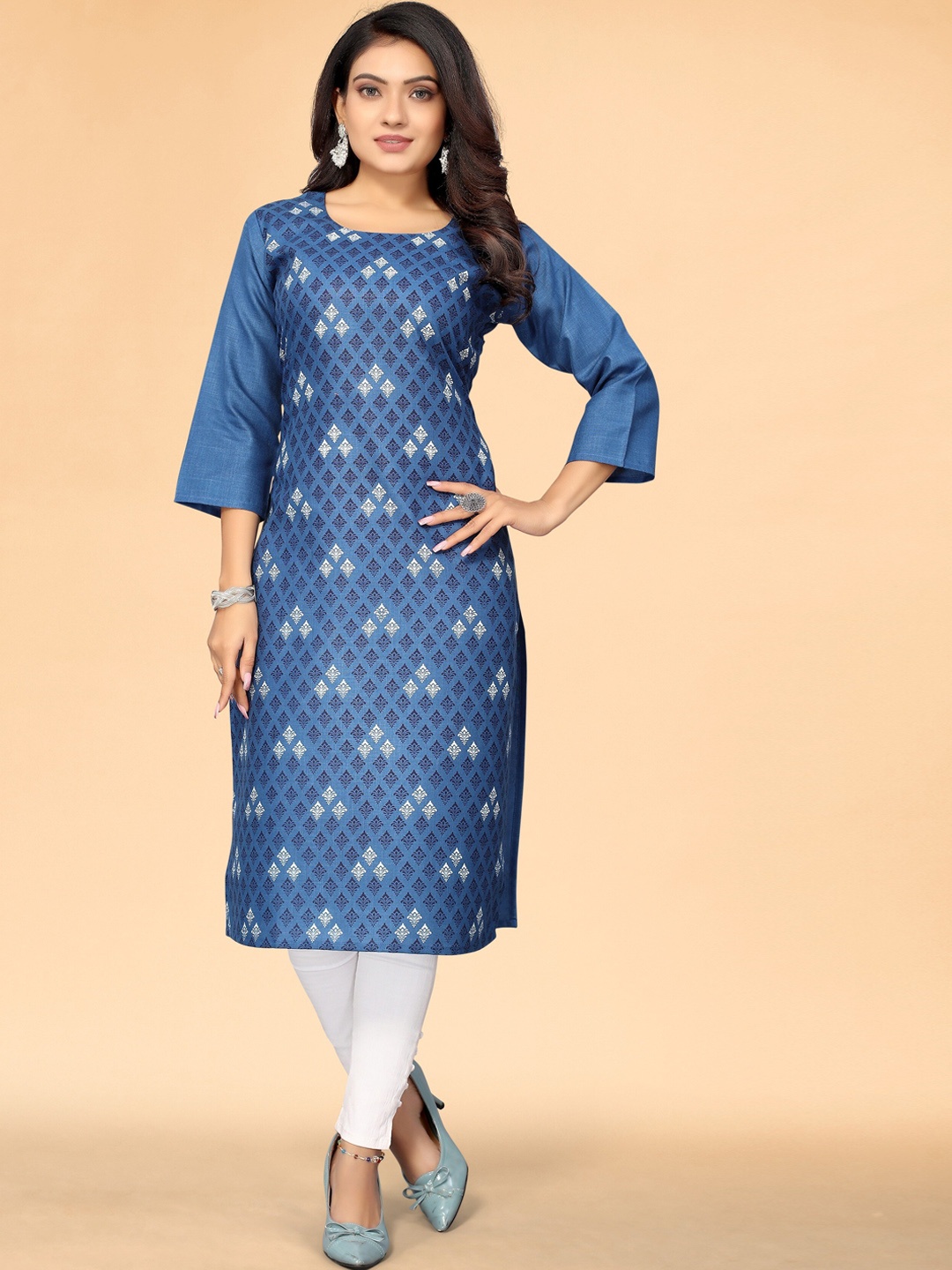 

KALINI Women Blue Indigo Kurta