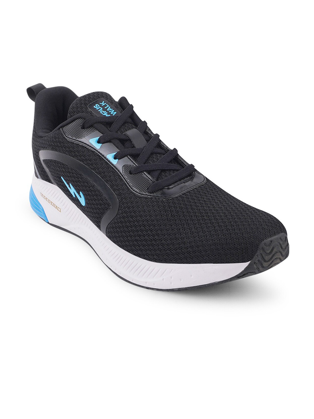

Campus Men Black Mesh Running Shoes