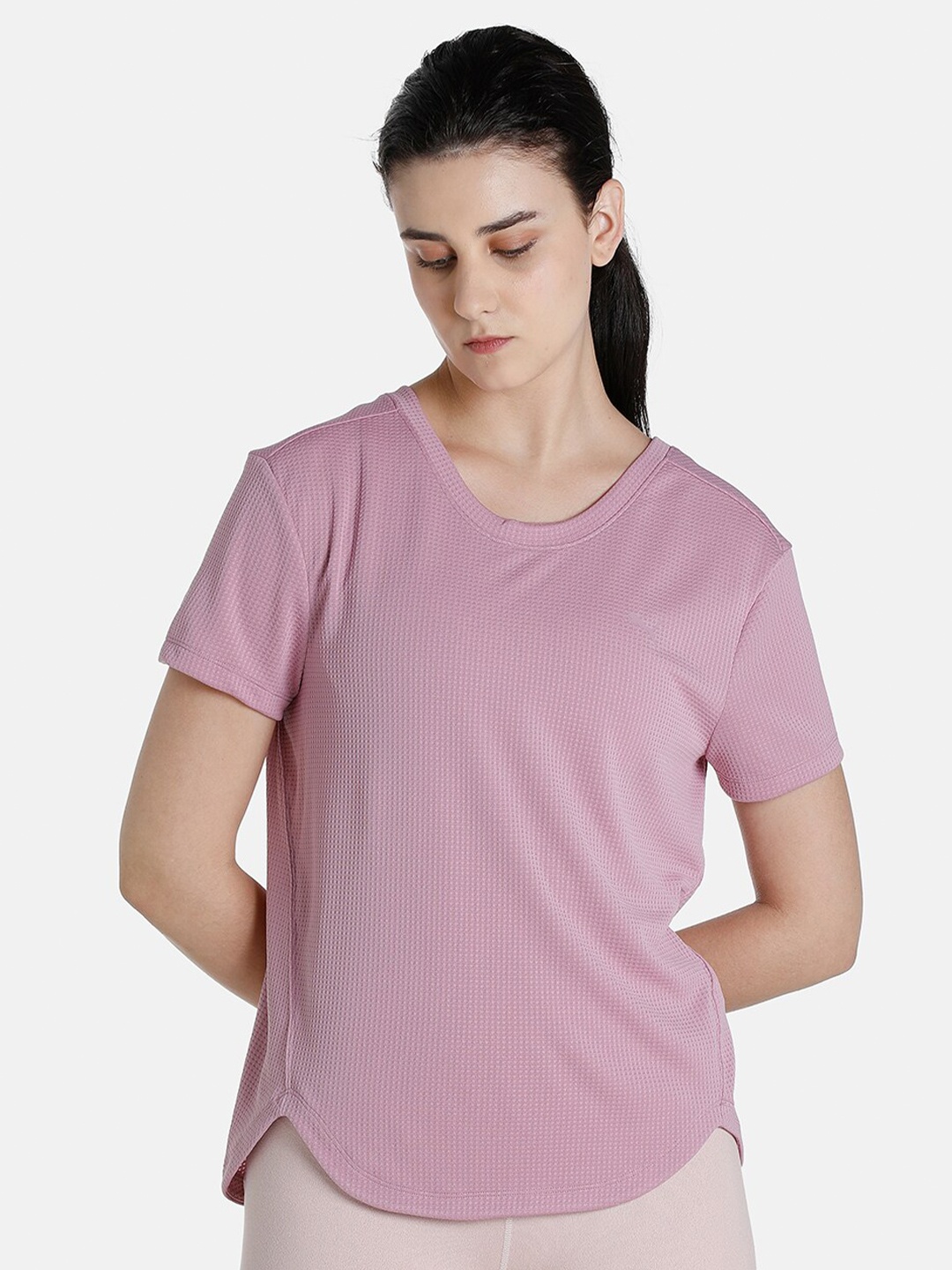 

Puma Women Solid Cotton Training Tshirts, Purple